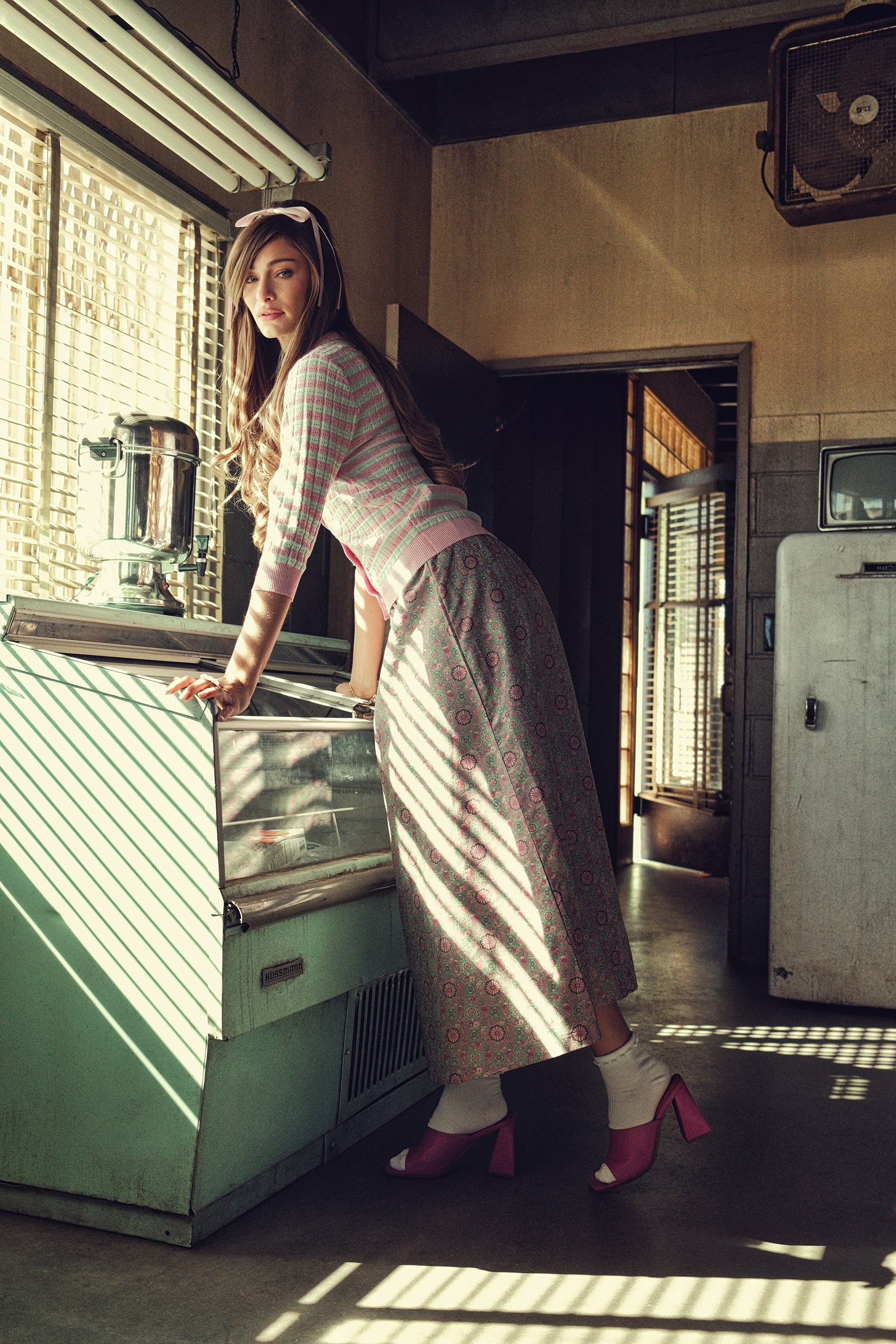 Print Elastic Waist Skirt - Image 9