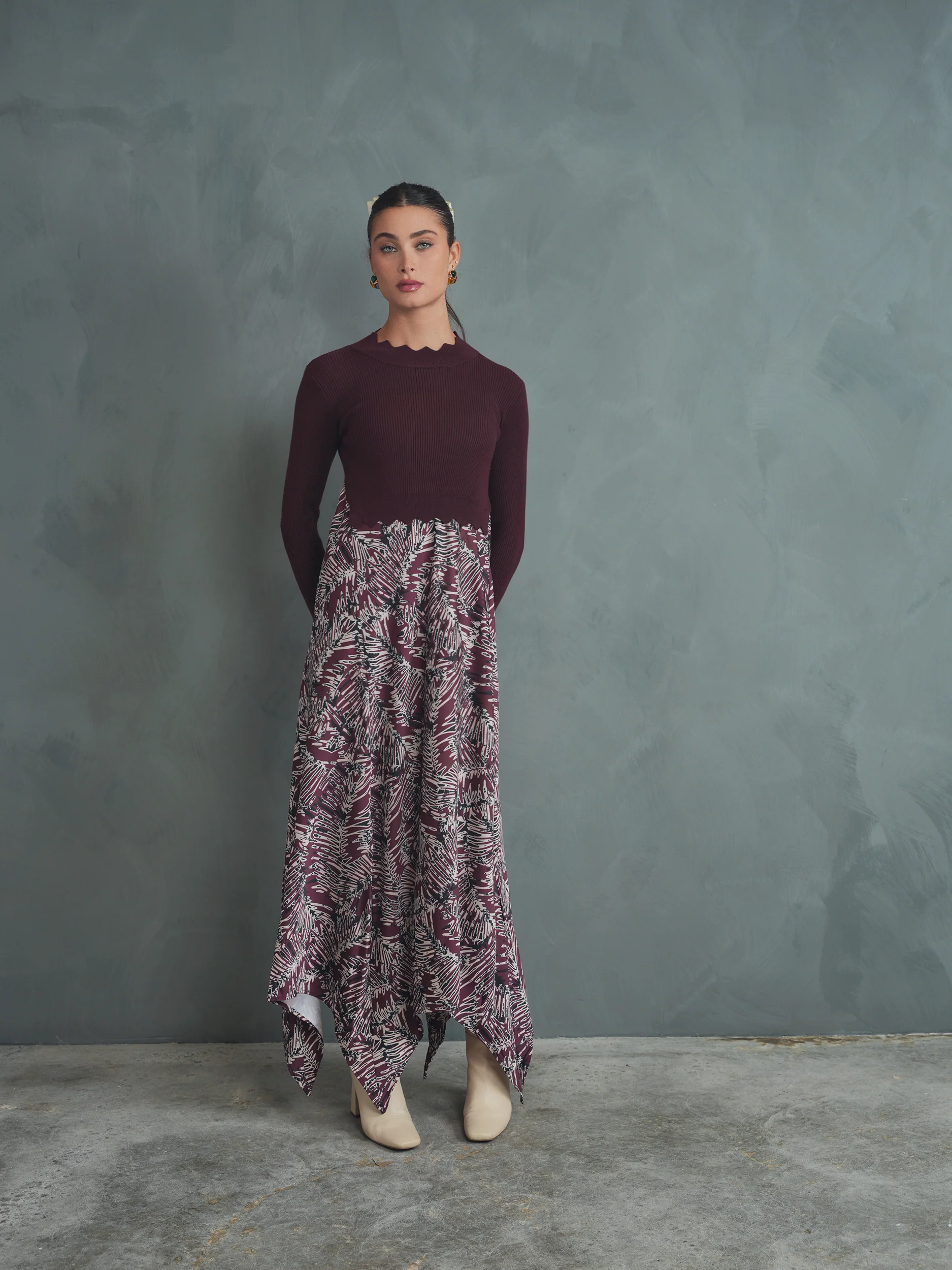 Knit Combo Dress