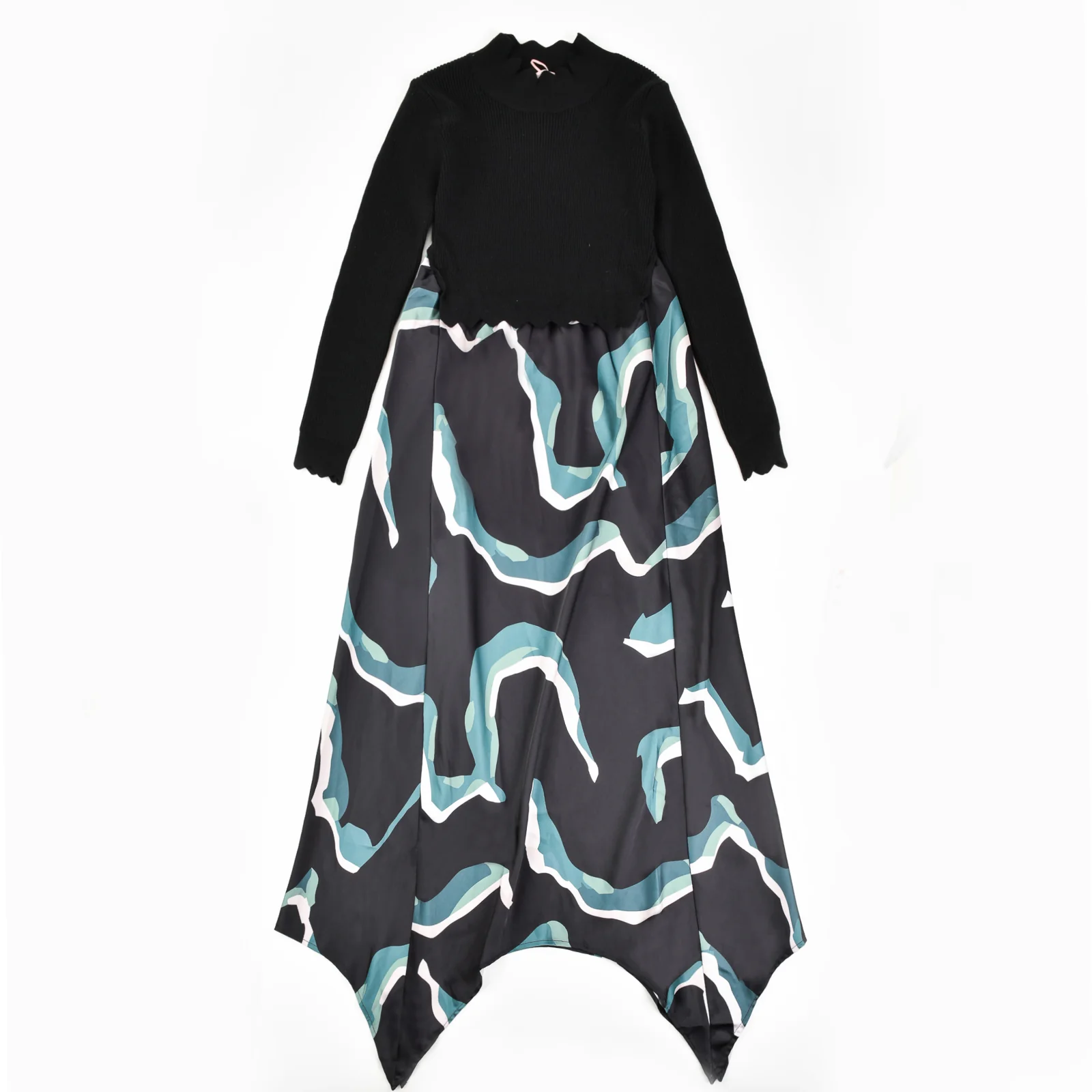 Knit Combo Dress - Image 14