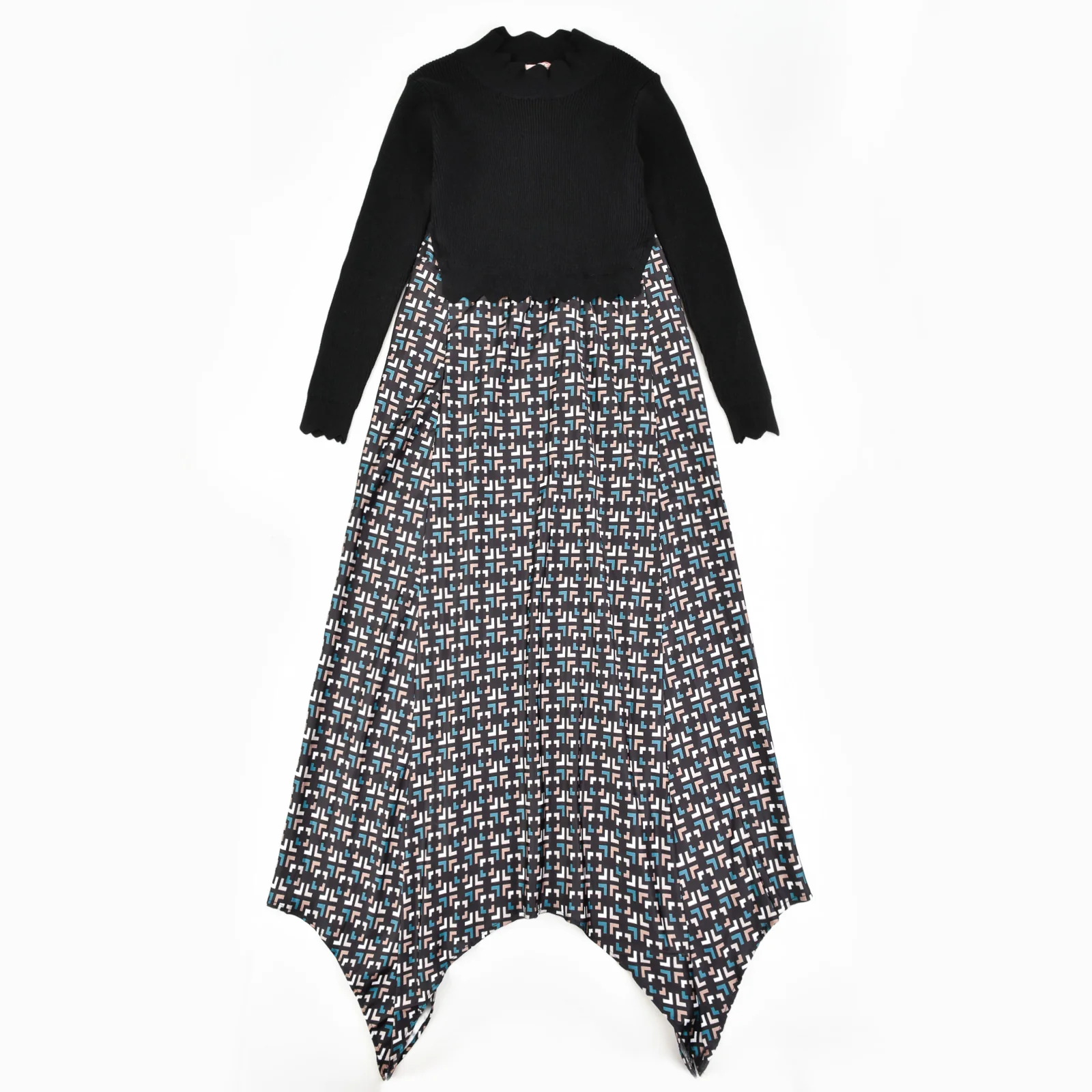 Knit Combo Dress - Image 15