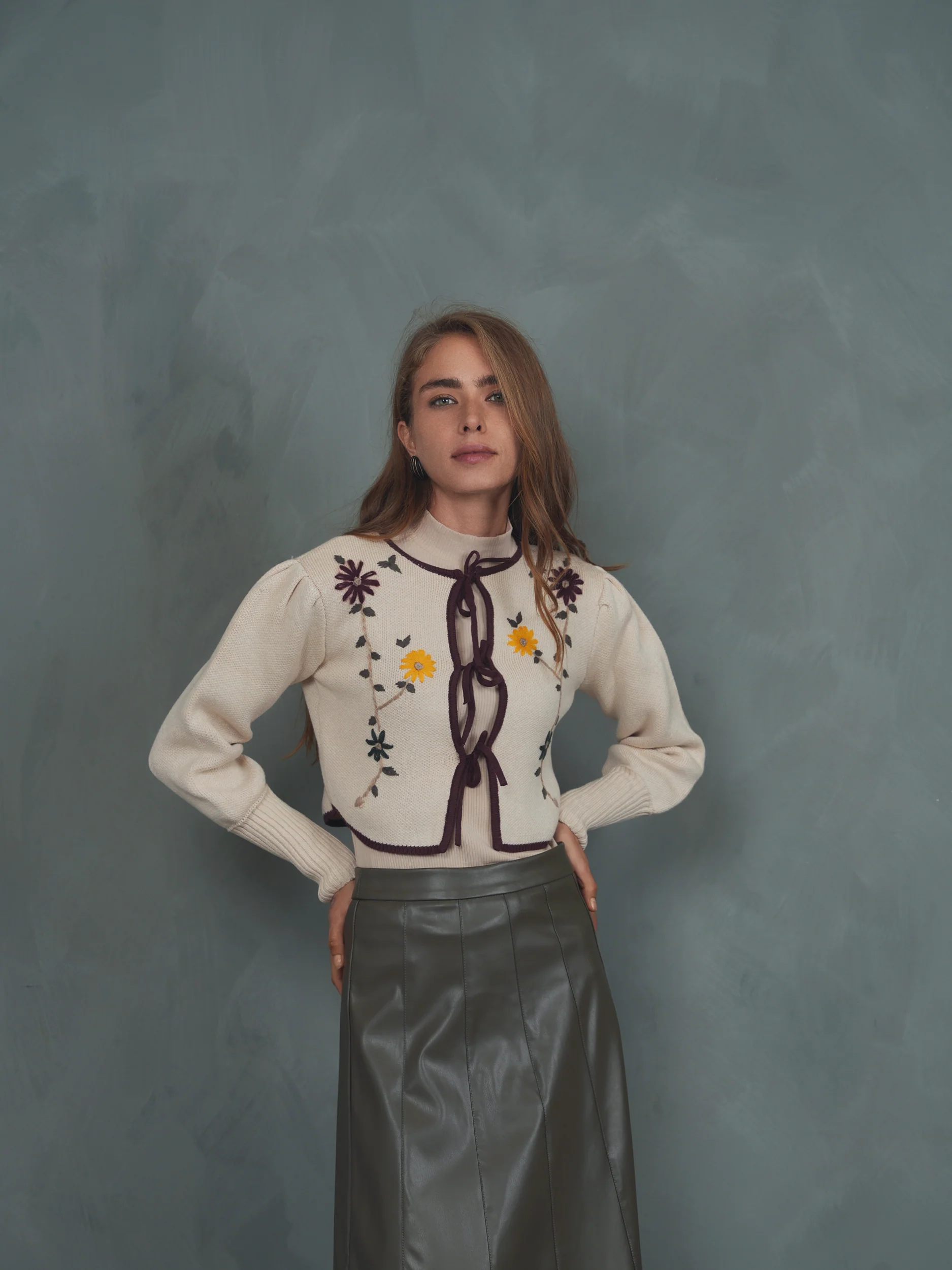 Embroidered Cardigan - Image 3