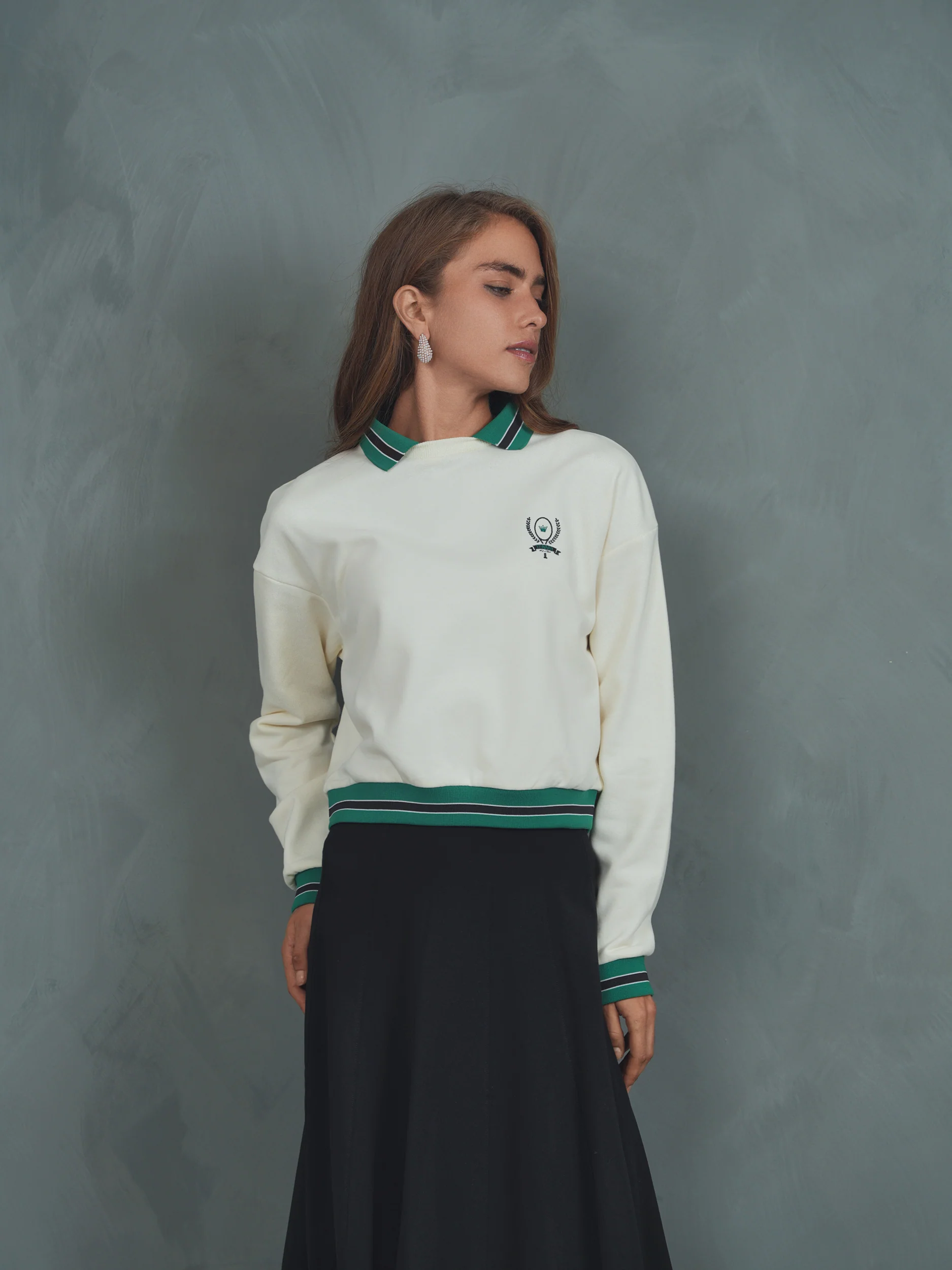Collared Fleece Sweatshirt - Image 2