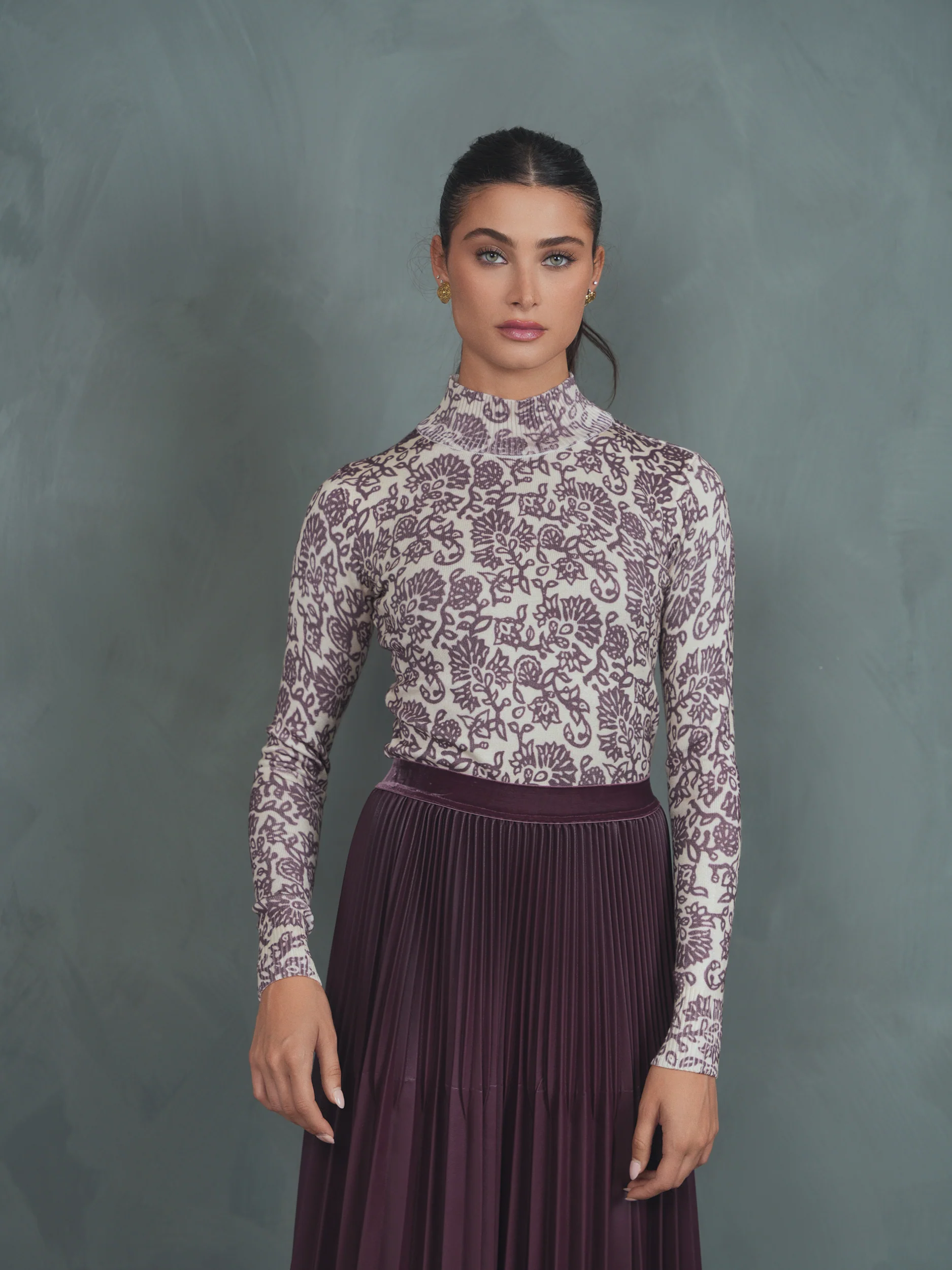 Knit Mock Neck - Image 2
