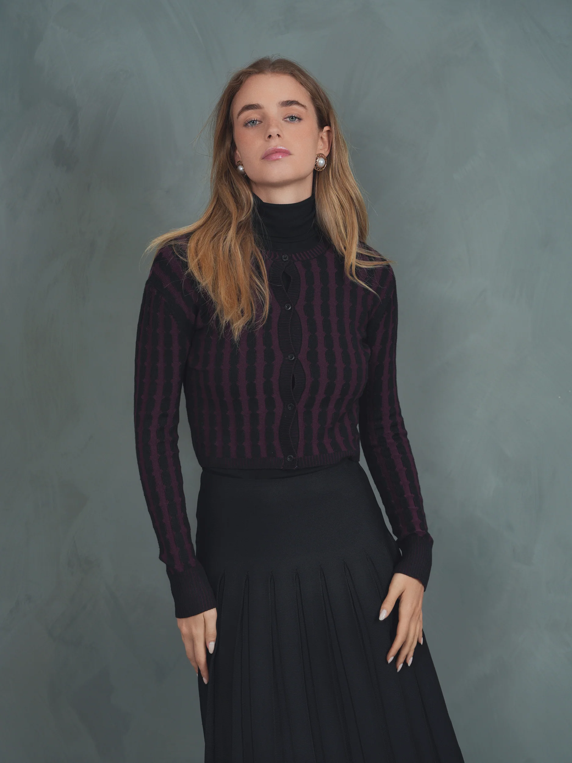 Knit Pleated Skirt - Image 5