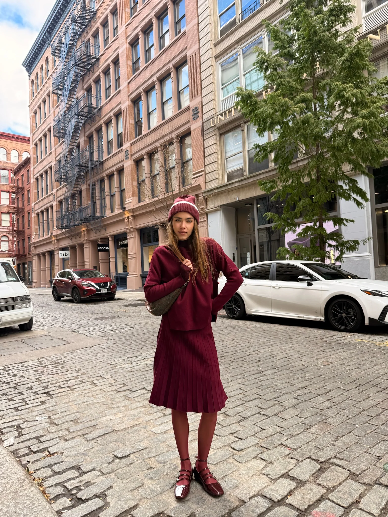 Knit Pleated Skirt - 23" - Image 10