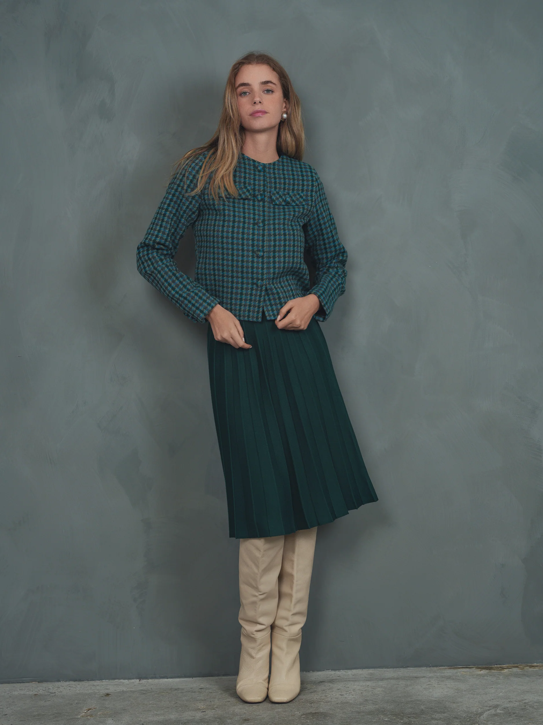 Knit Pleated Skirt - 26"