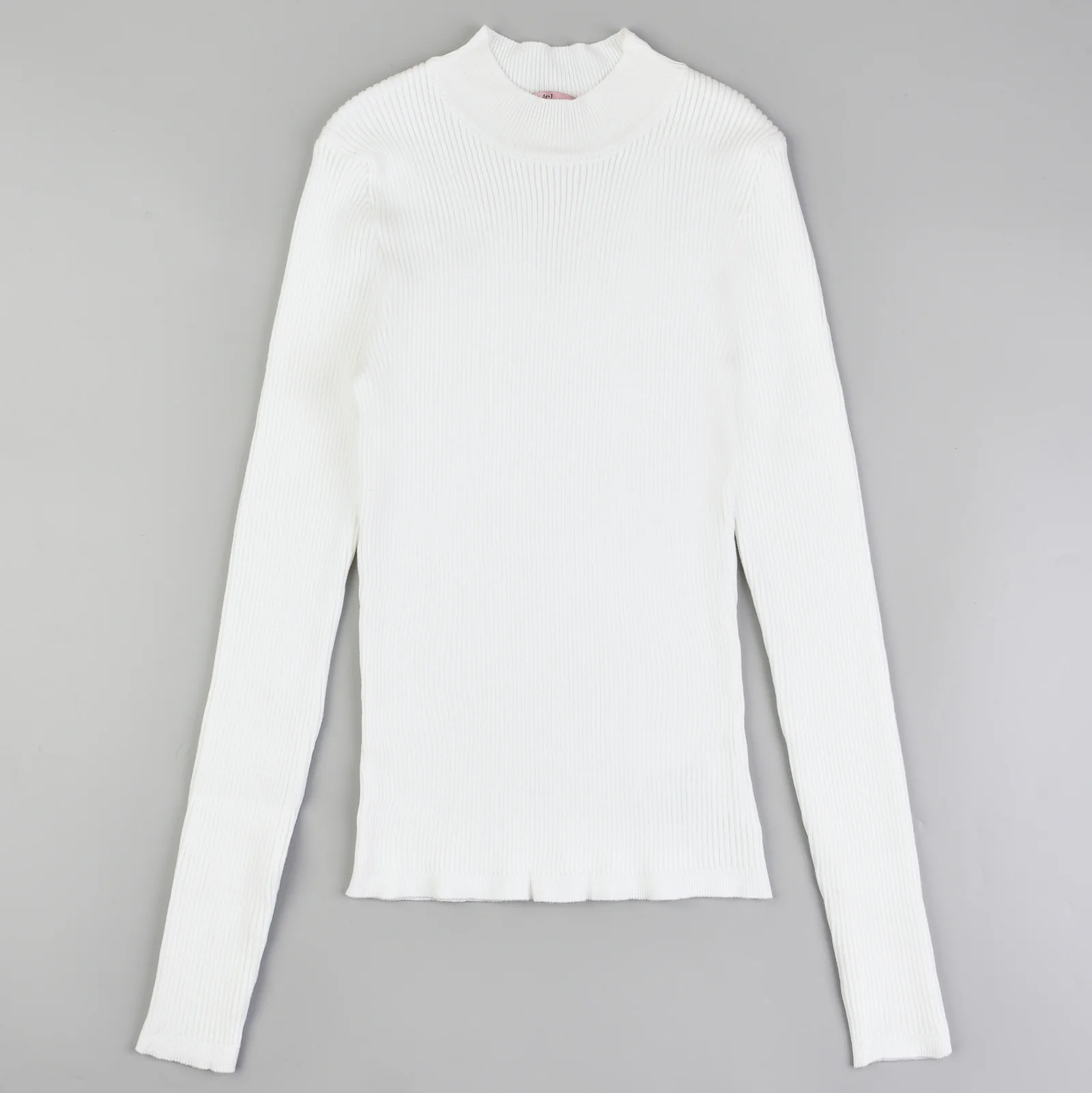 Knit Rib Mock Neck - Image 14