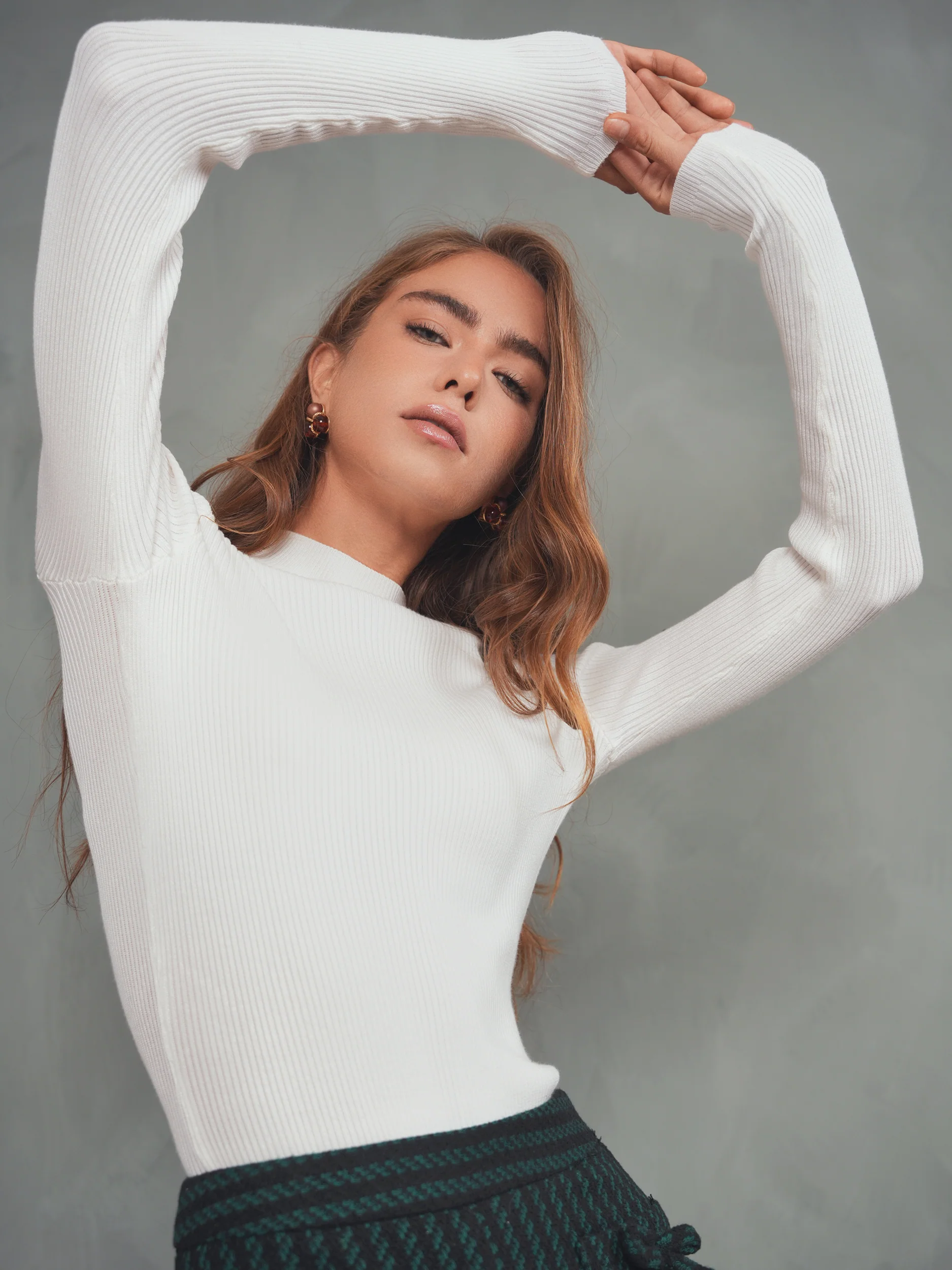 Knit Rib Mock Neck - Image 2