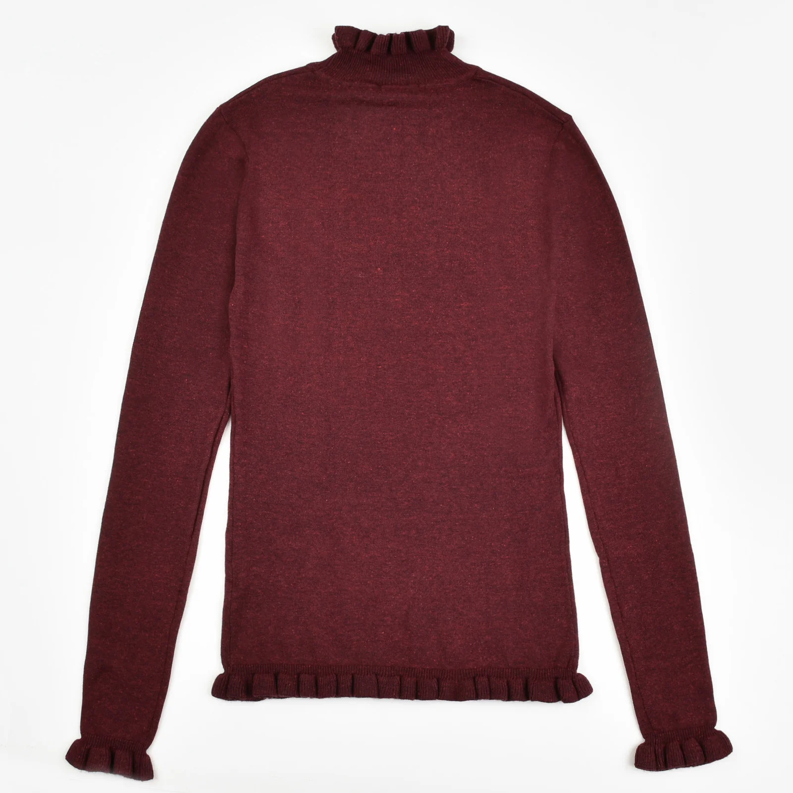Soft Ruffle Mock Neck Top - Image 14