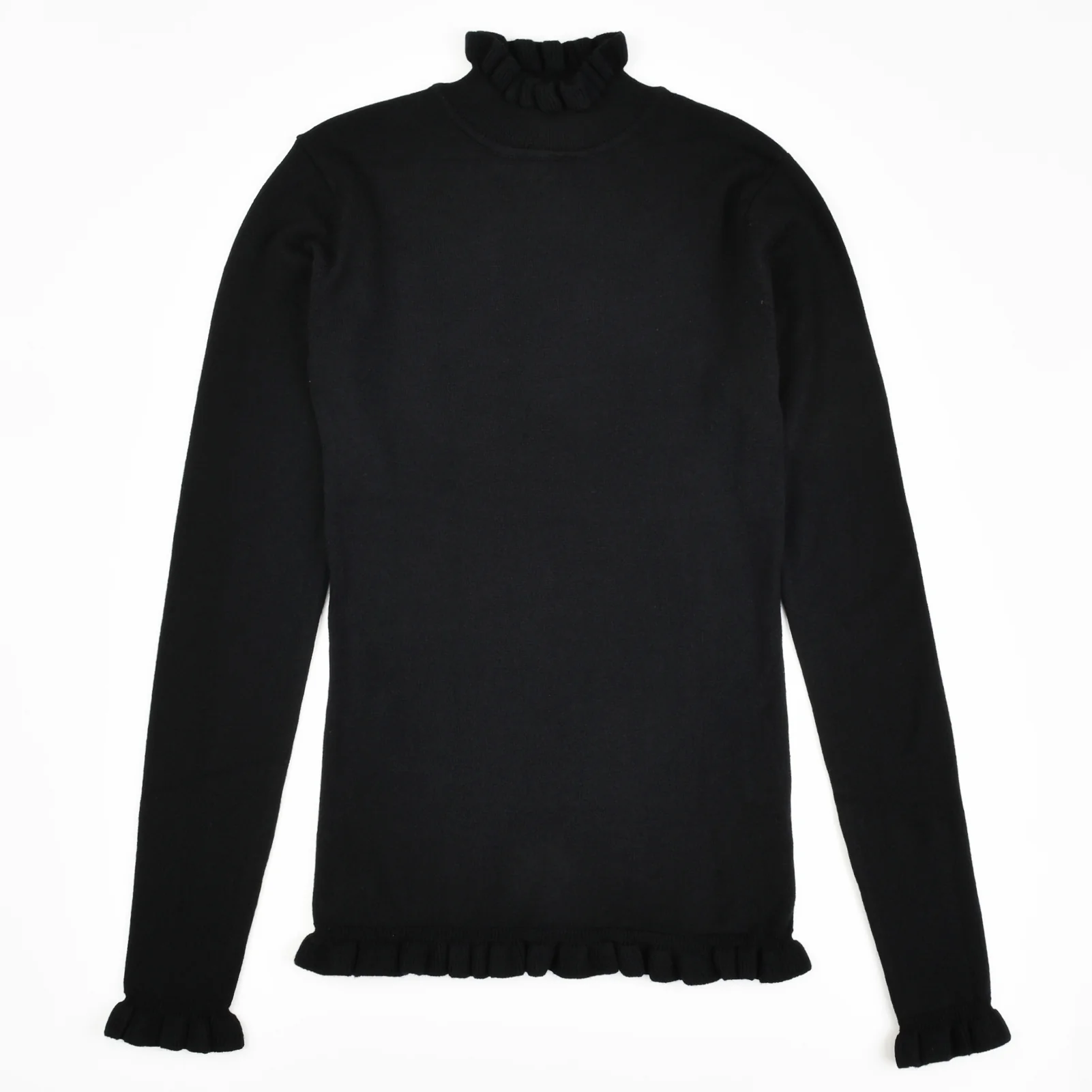 Soft Ruffle Mock Neck Top - Image 16