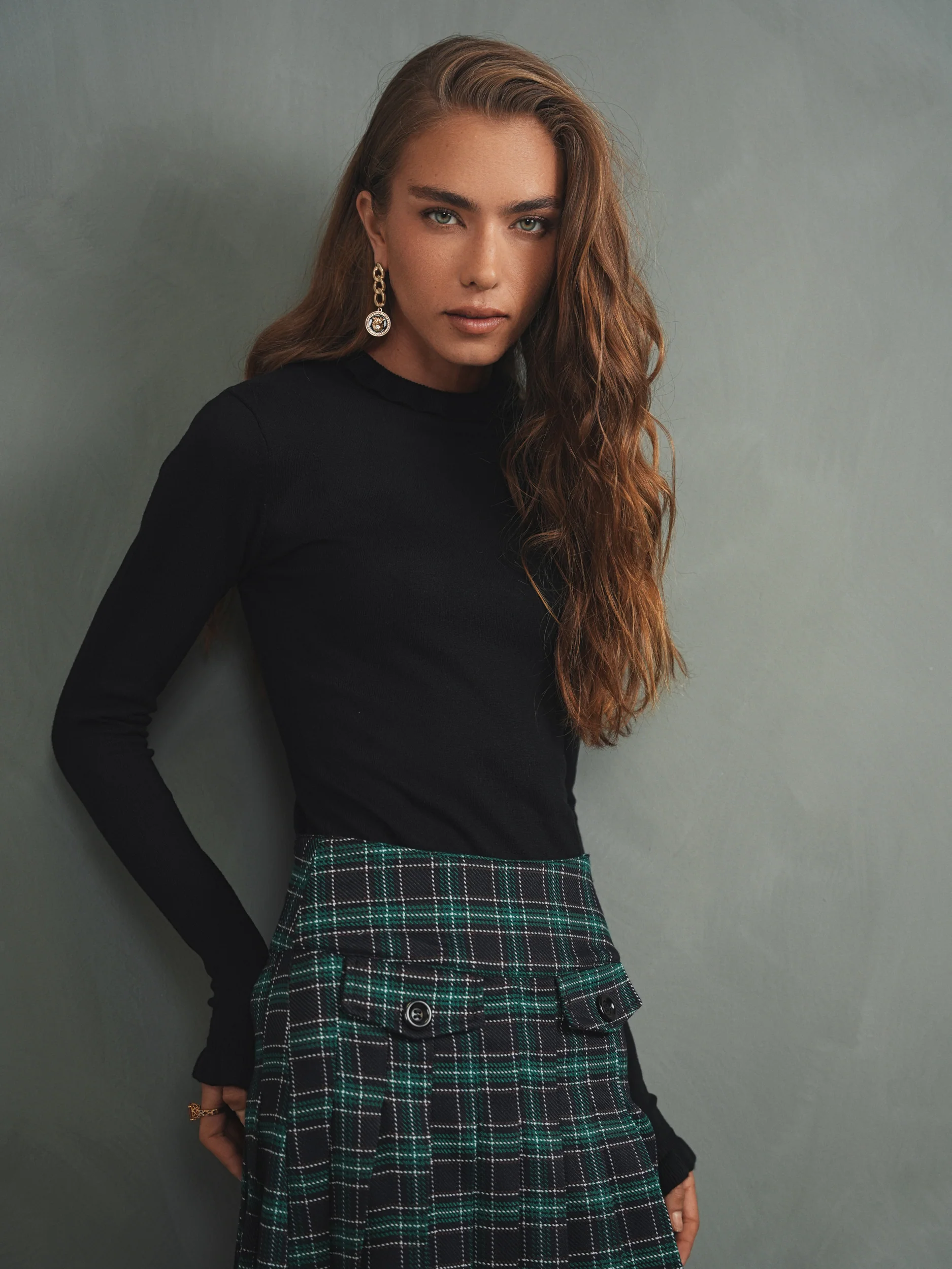 Soft Ruffle Mock Neck Top - Image 7