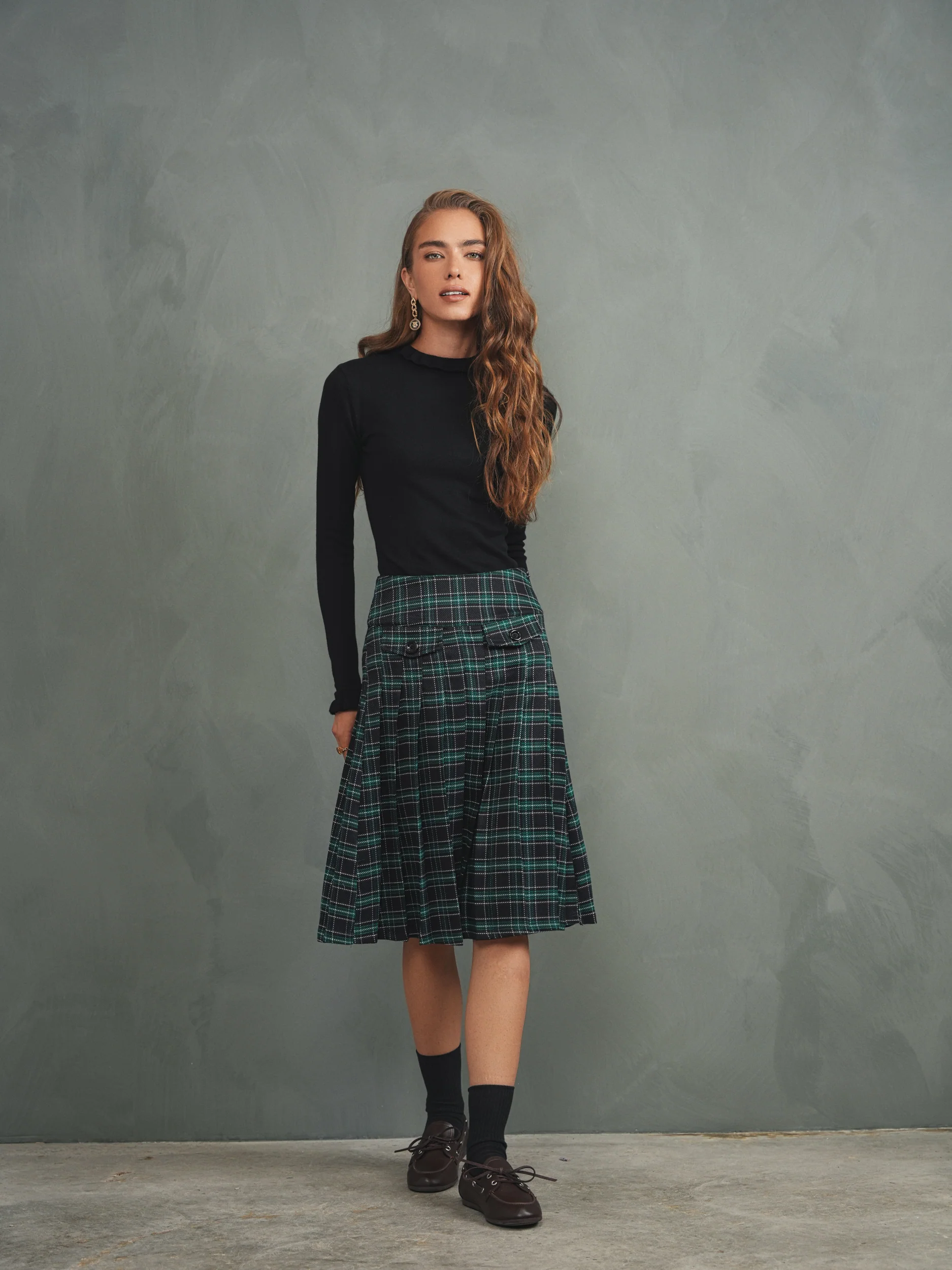 Soft Ruffle Mock Neck Top - Image 8
