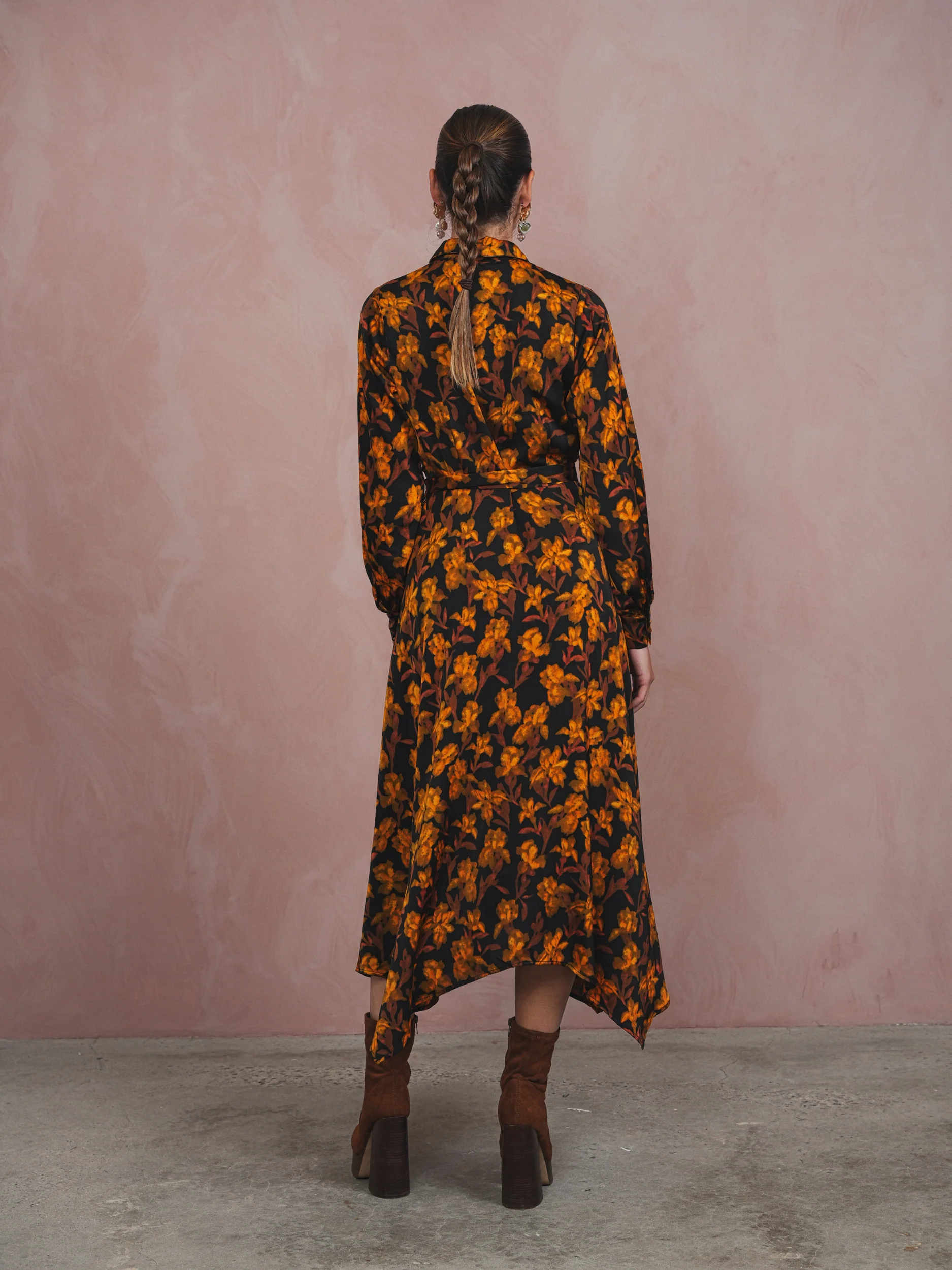 Asymmetrical Print Dress - Image 5