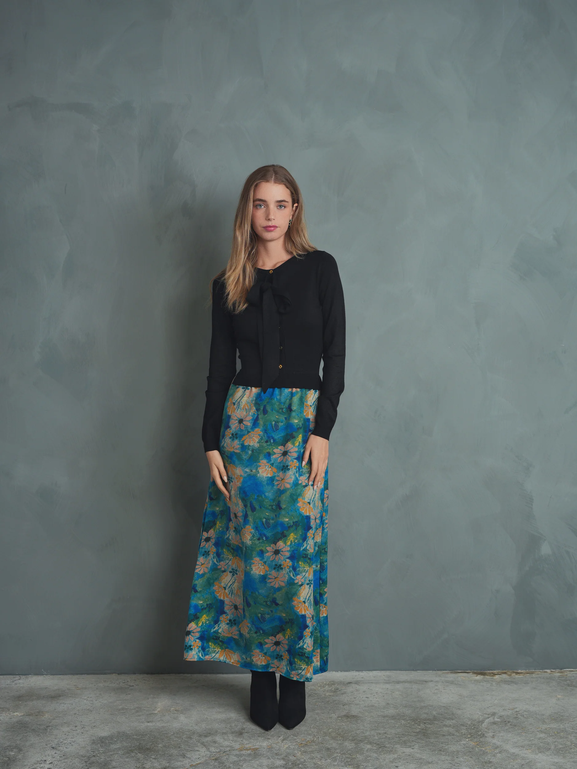 Knit Combo Dress - Image 3