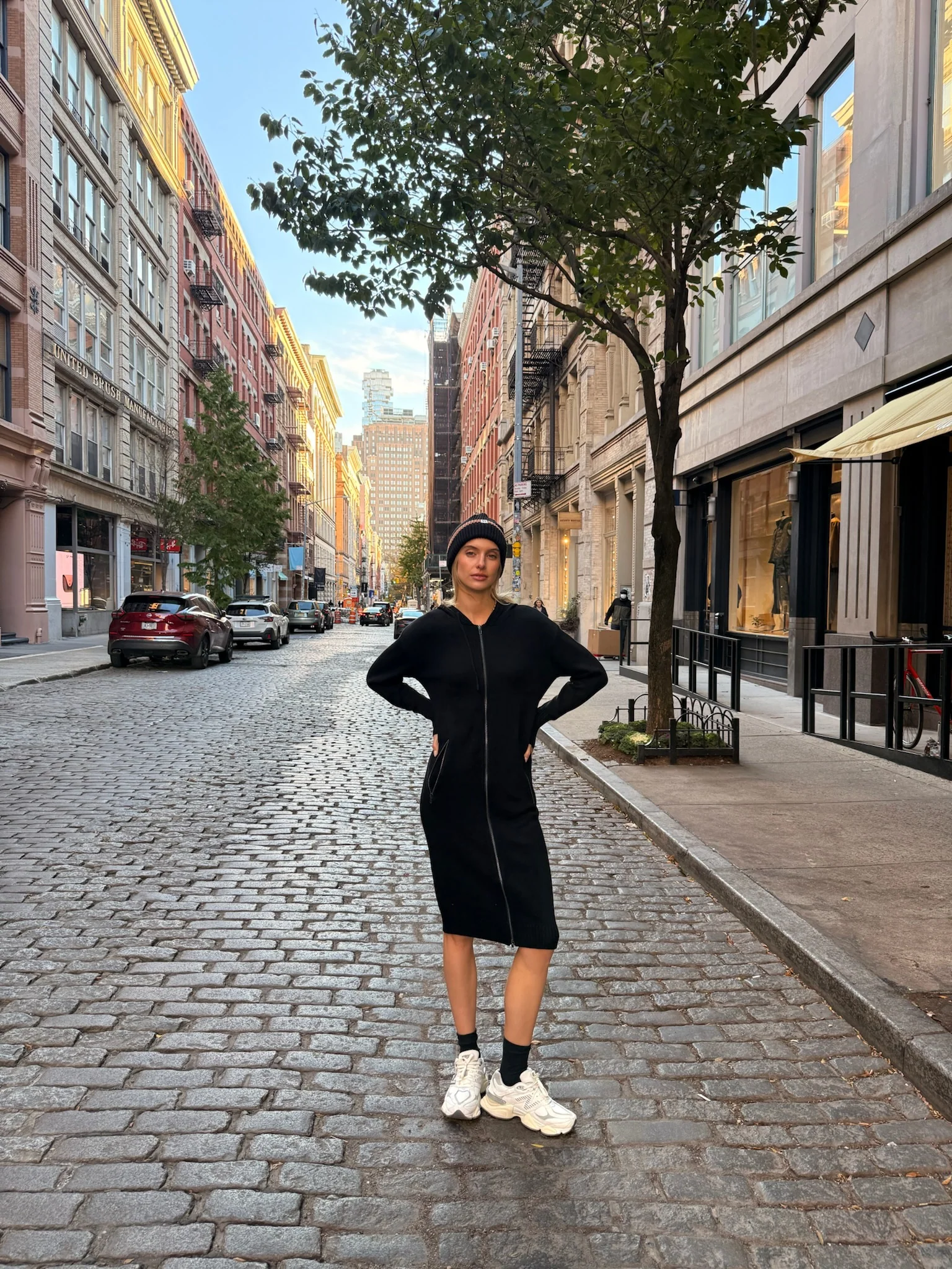 Knit Hoodie Dress