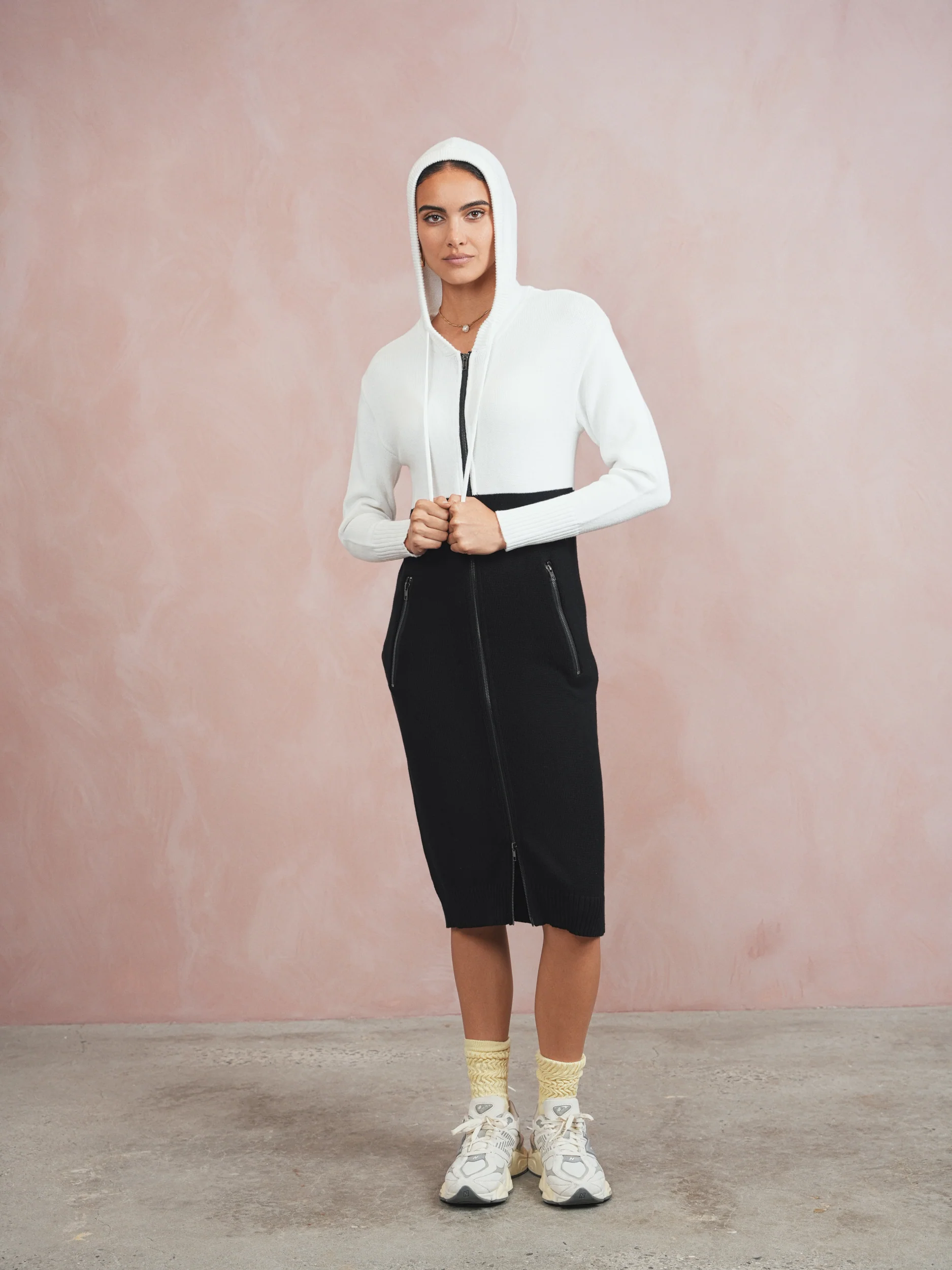 Knit Hoodie Dress - Image 3