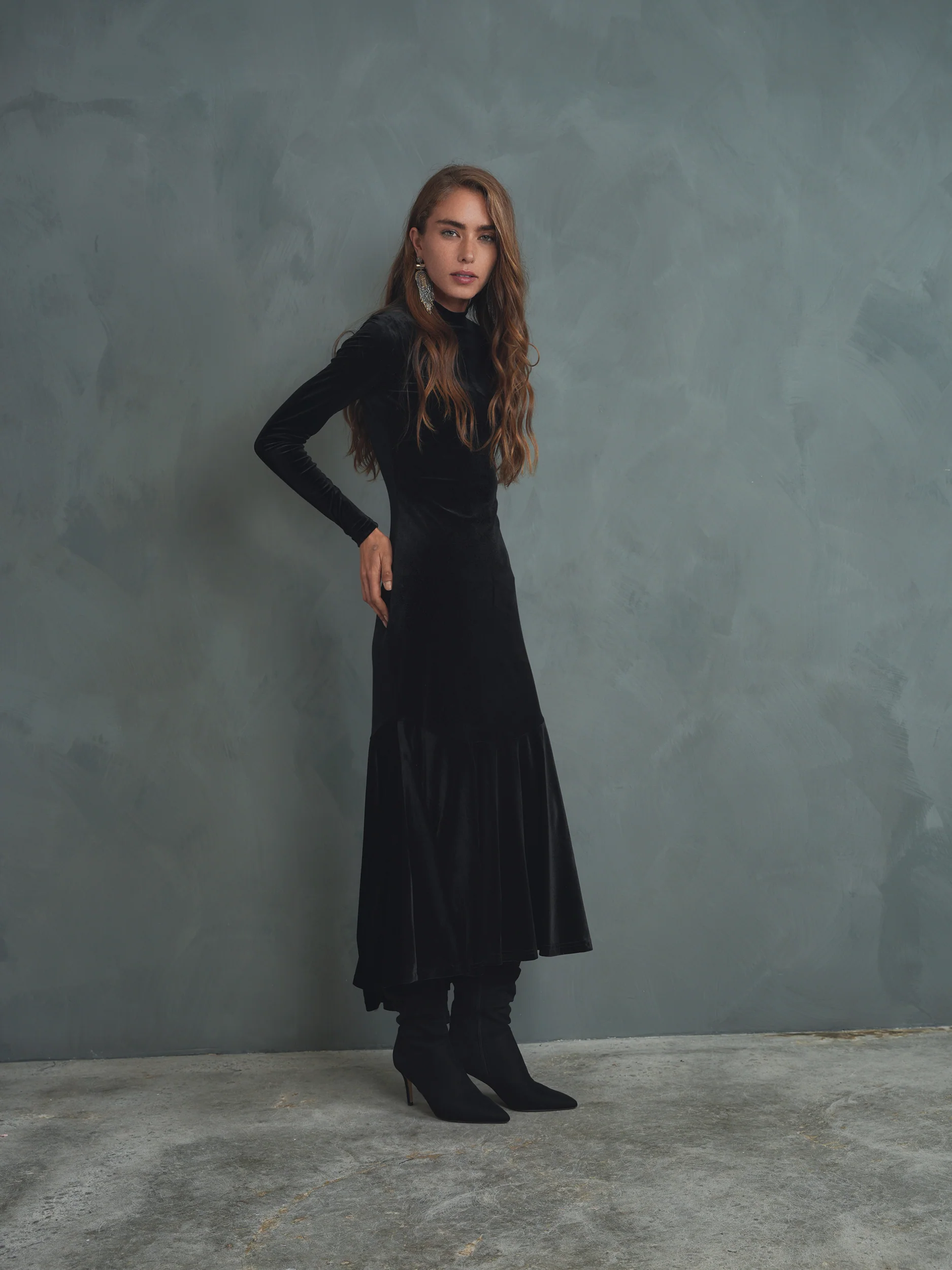 The Versailles Velour High-Low Dress - Image 17
