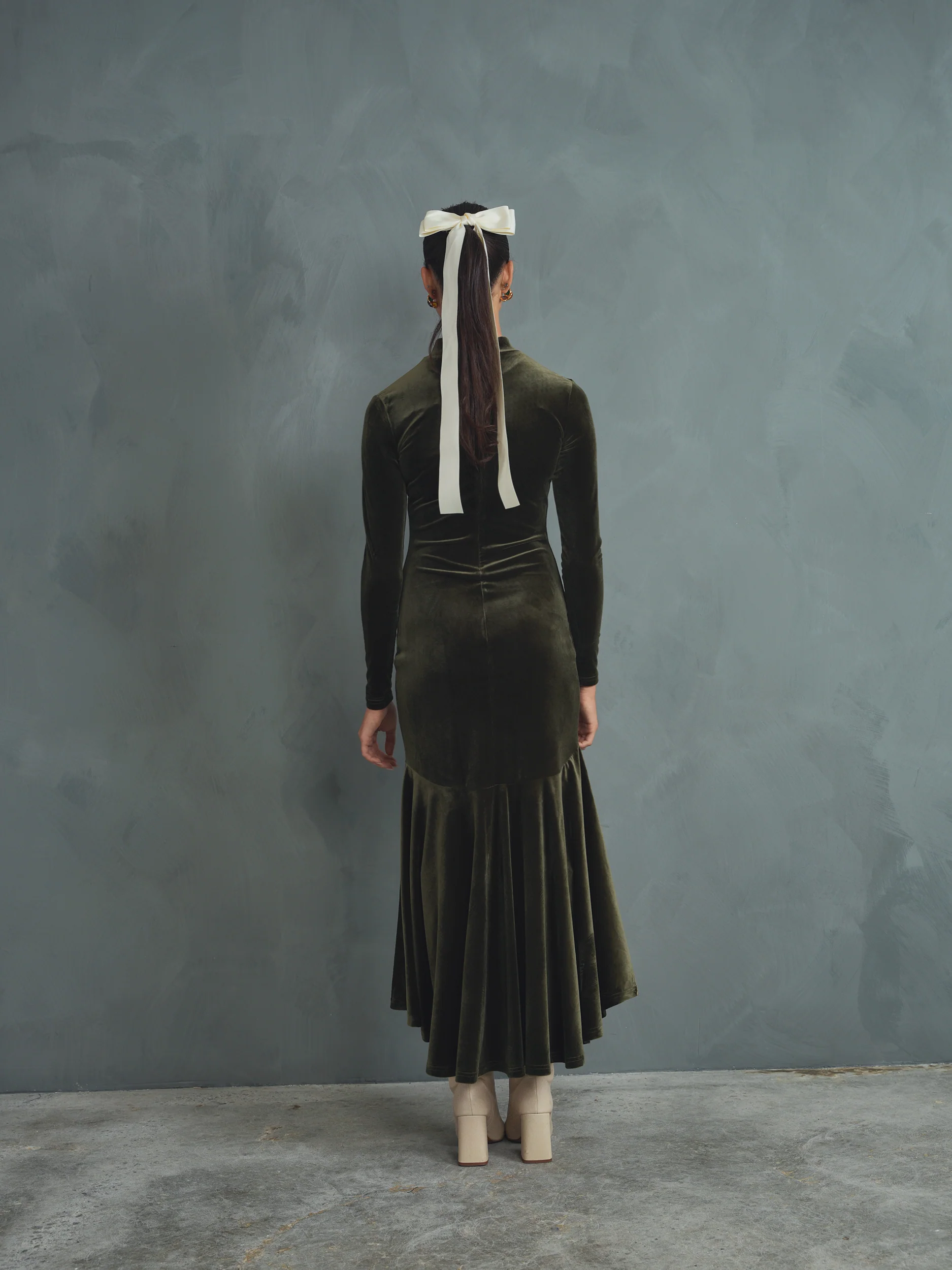 The Versailles Velour High-Low Dress - Image 6