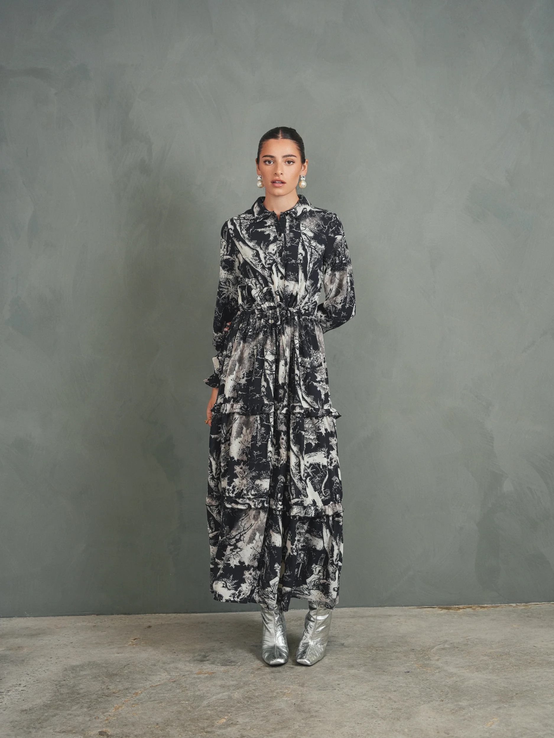 Tiered Maxi Dress - Image 3