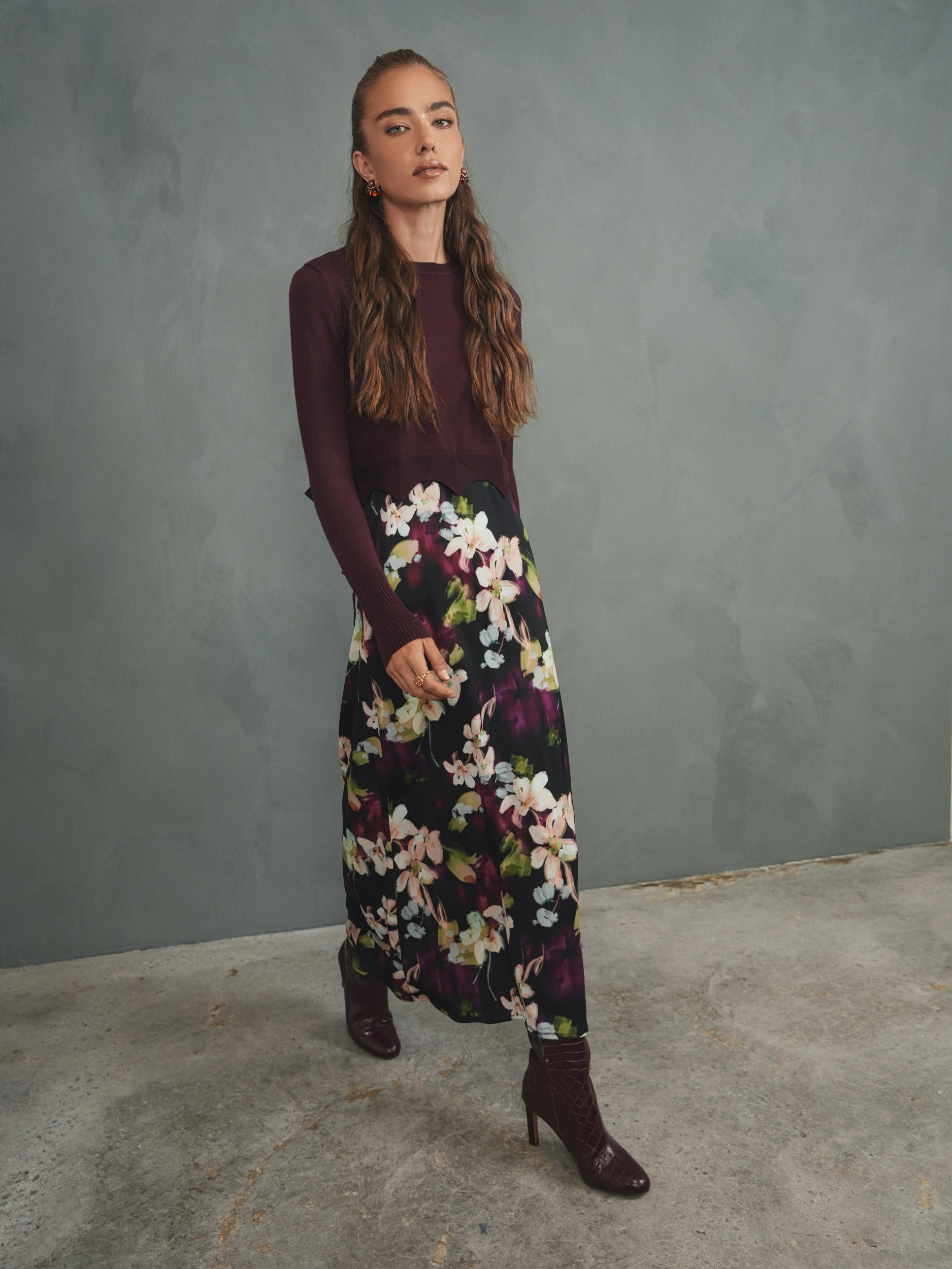 Print Slip Dress - Image 8
