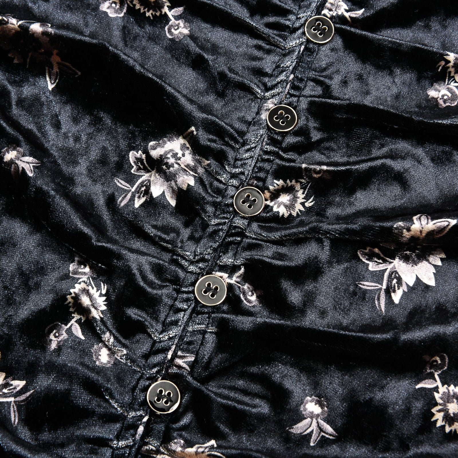 Velour Ruched Cardigan - Image 9