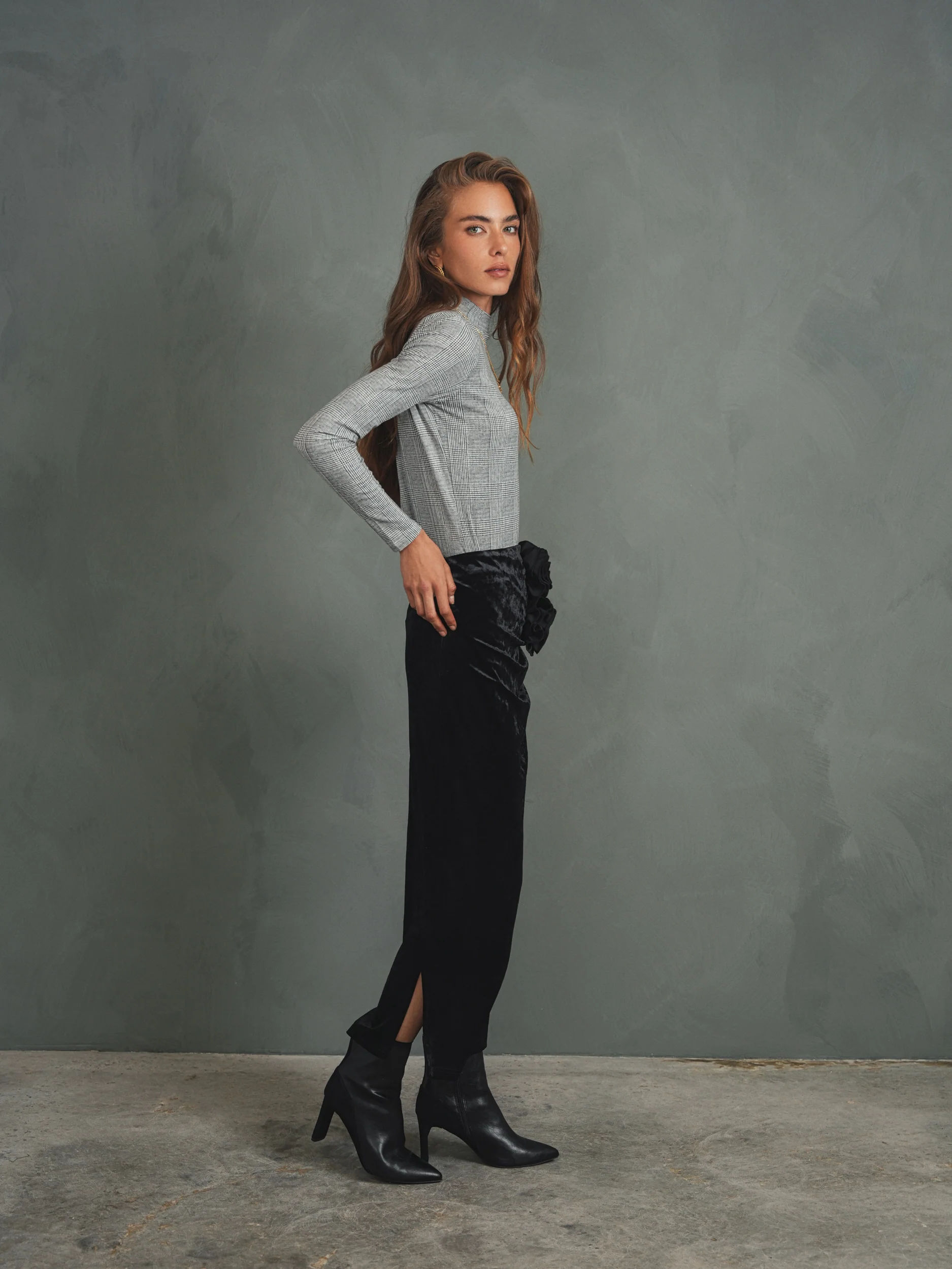 Mock Neck Print Top - Image 27