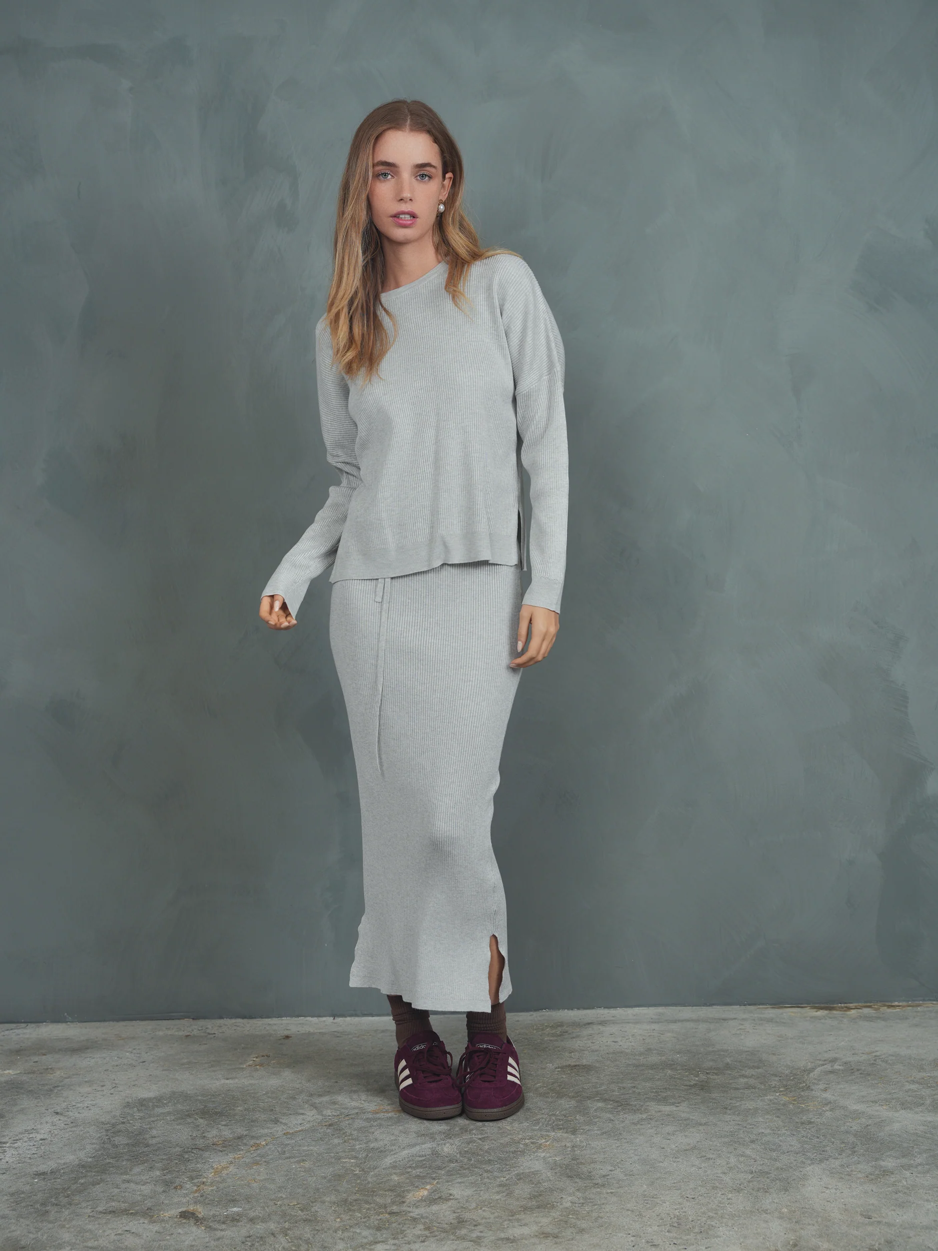 Knit Rib Dolman Top - Image 12