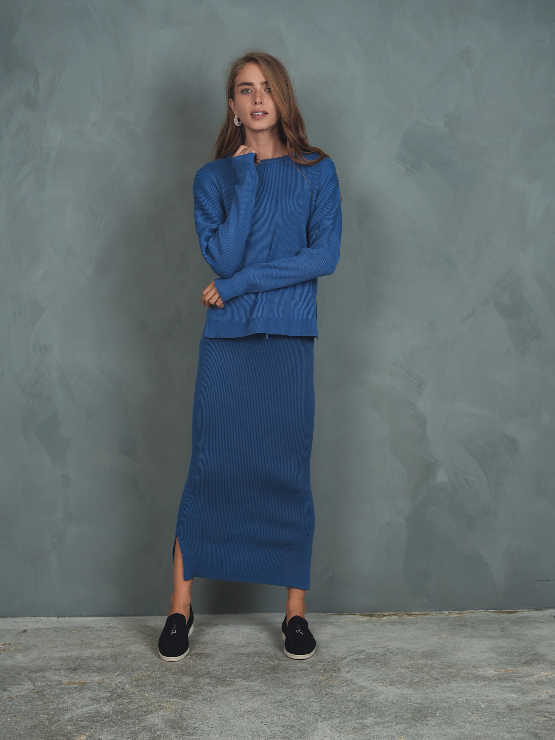 Knit Rib Dolman Top - Image 14