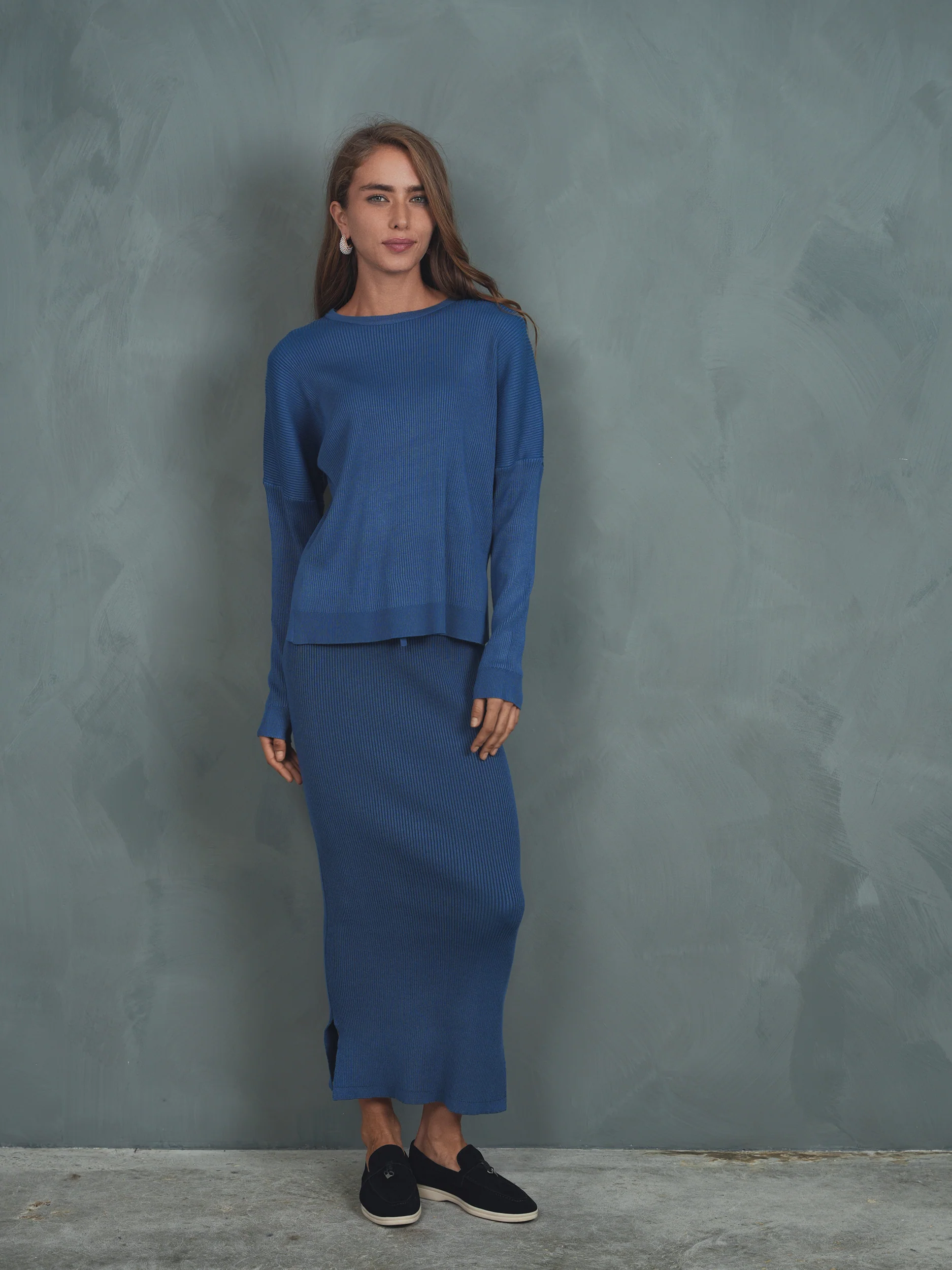 Knit Rib Dolman Top - Image 15