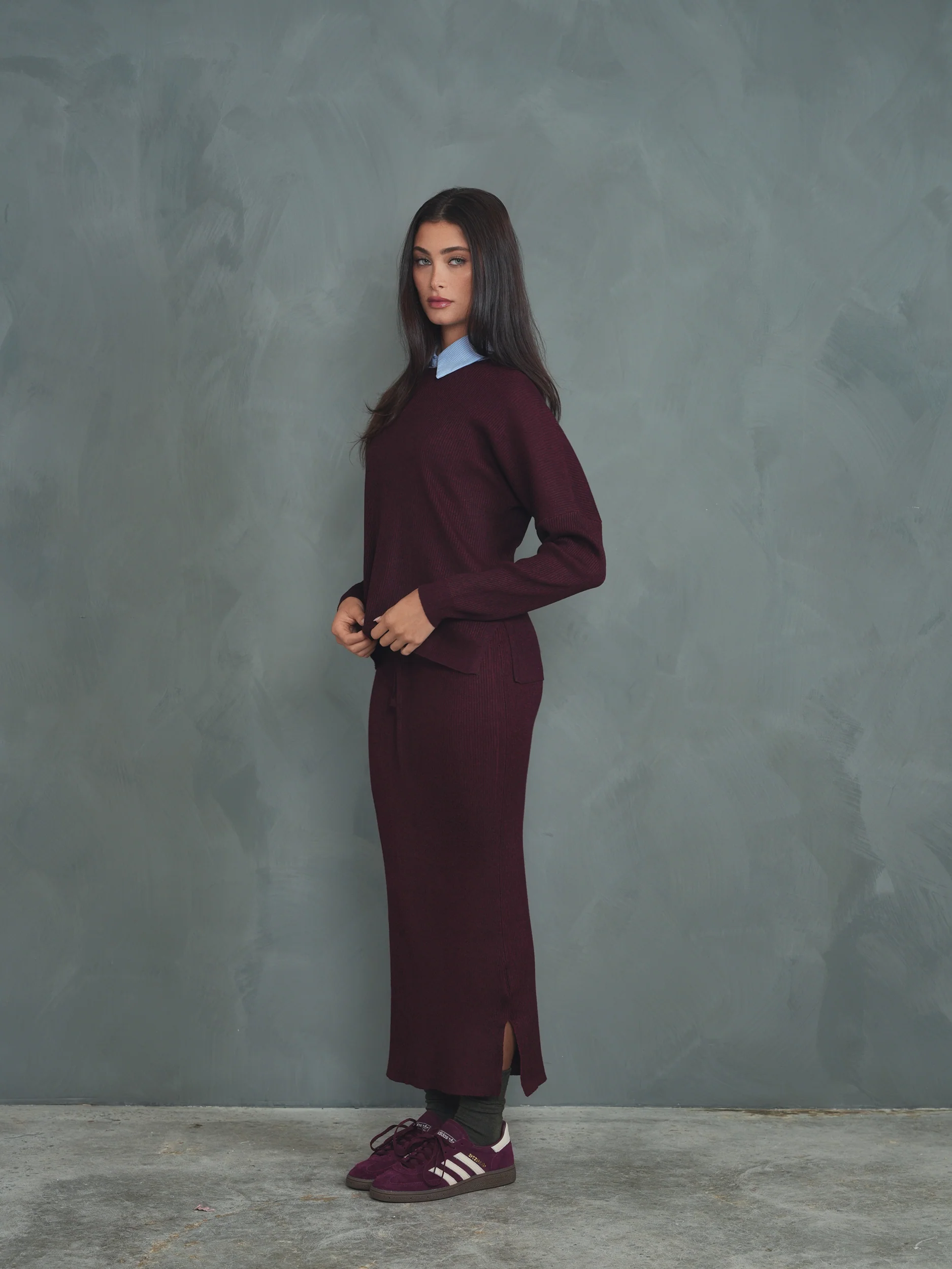Knit Rib Dolman Top - Image 18