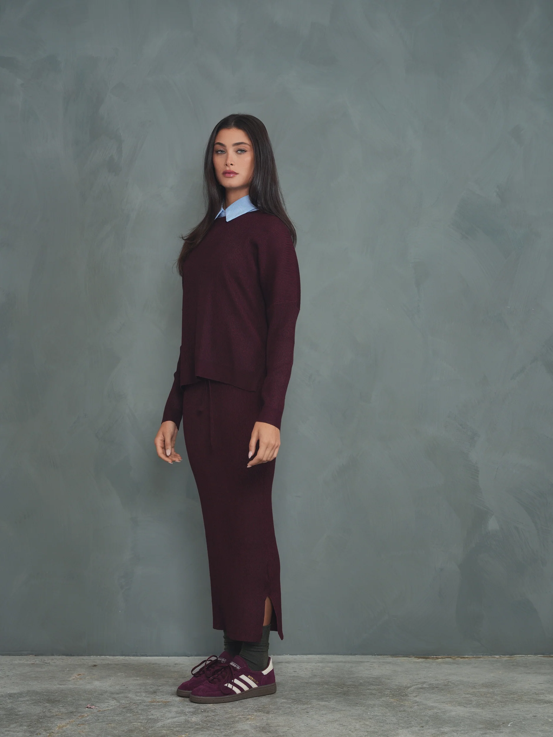 Knit Rib Dolman Top - Image 19