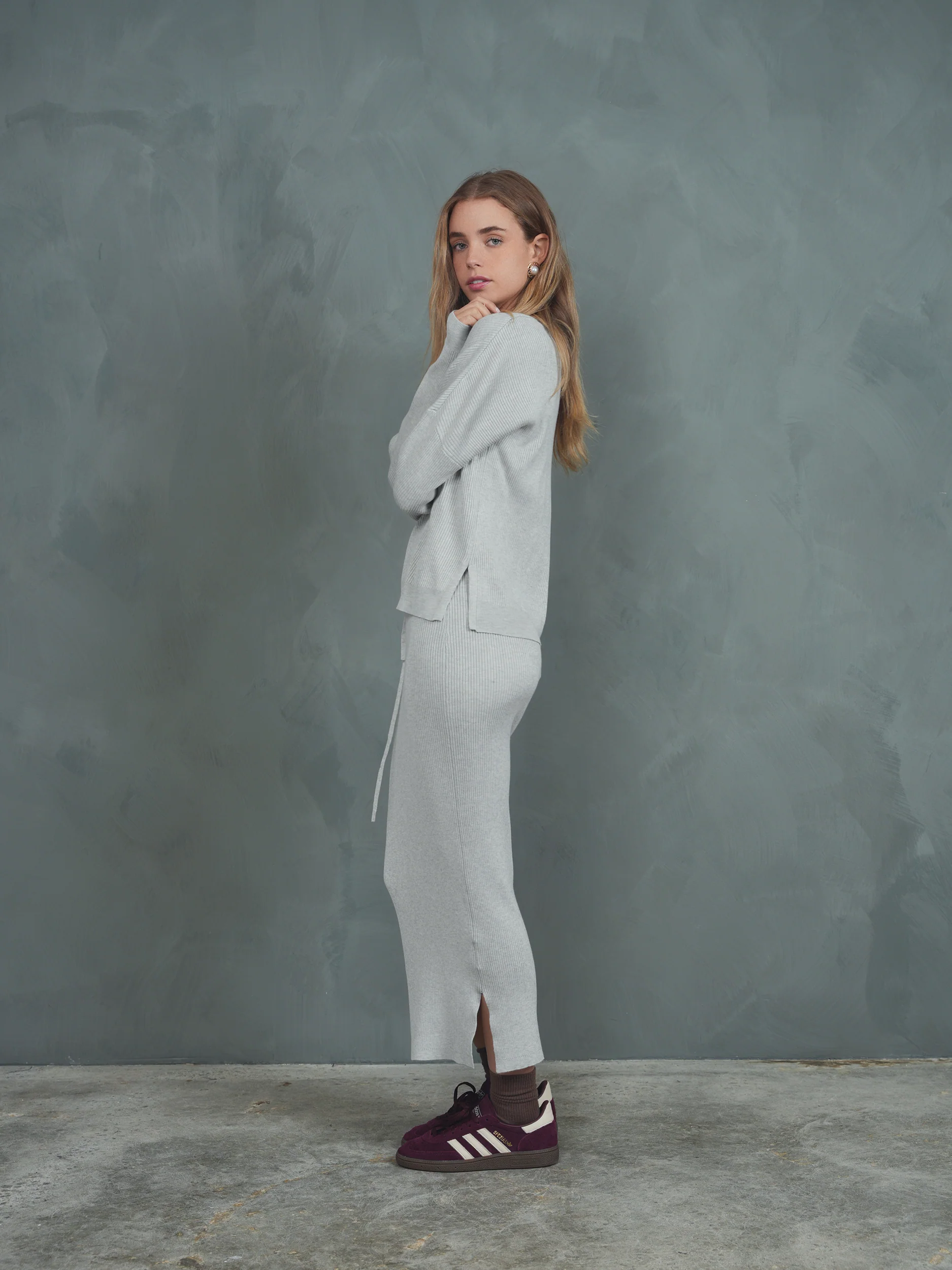 Knit Rib Dolman Top - Image 20