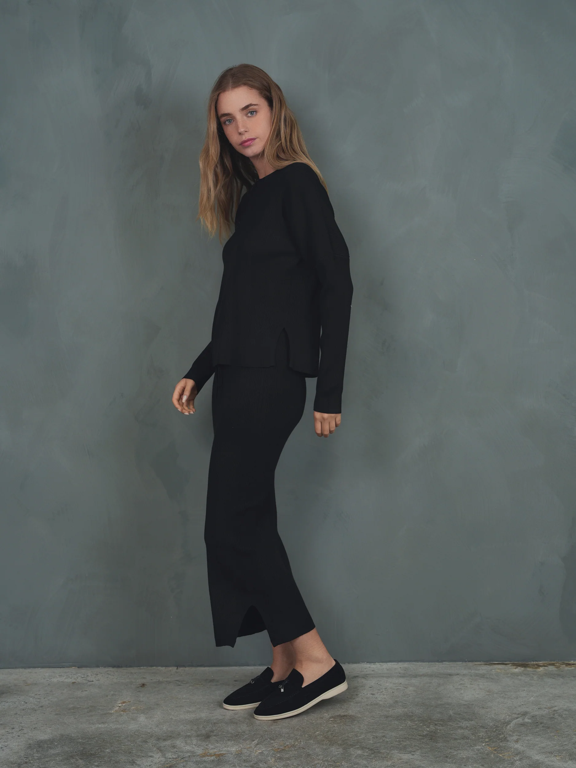 Knit Rib Dolman Top - Image 21