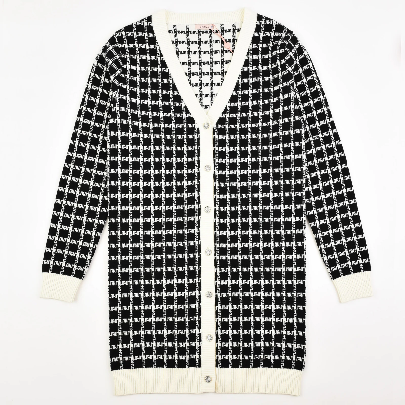 Plaid Knit Cardigan - Image 9