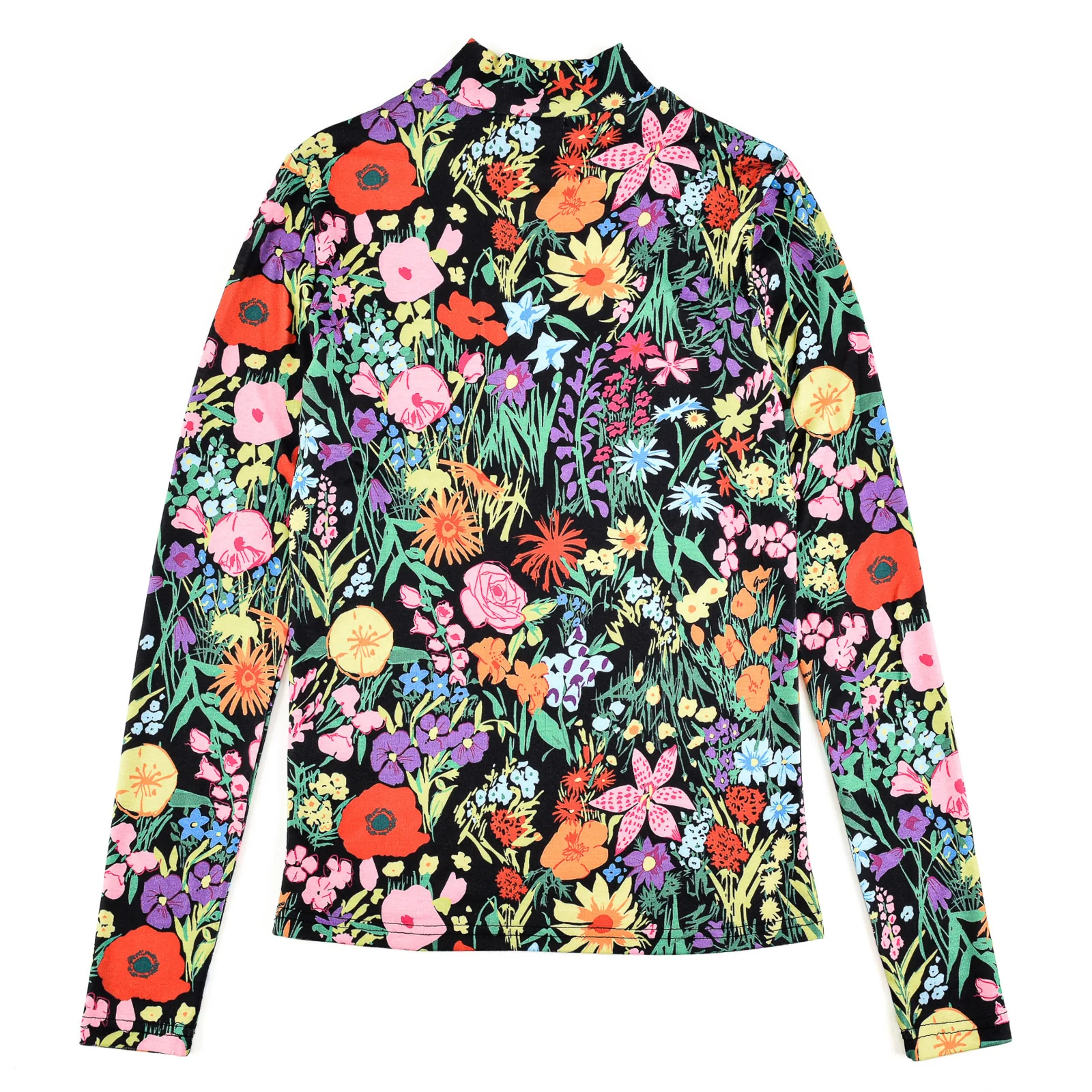 Mock Neck Print Top - Image 12
