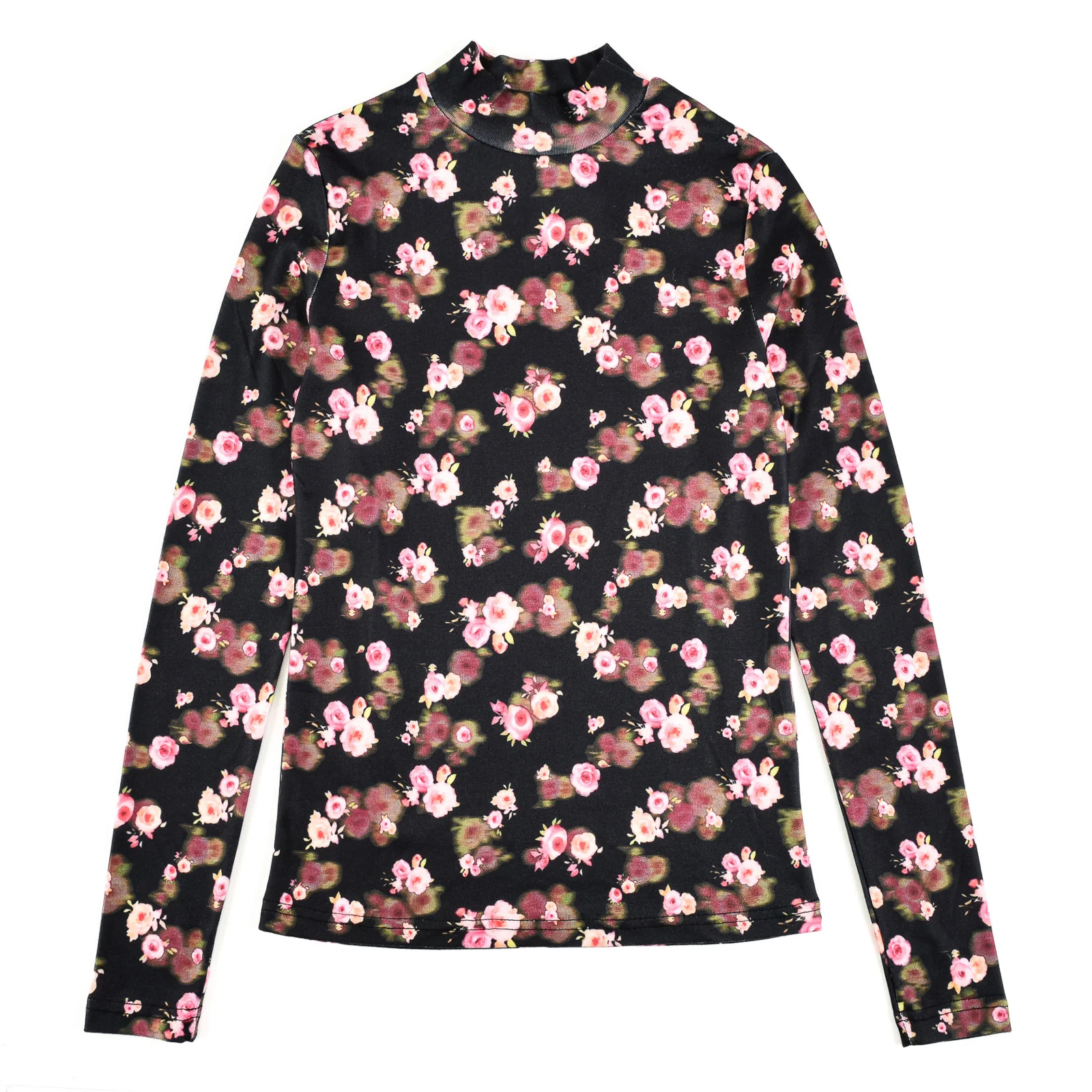 Mock Neck Print Top - Image 13