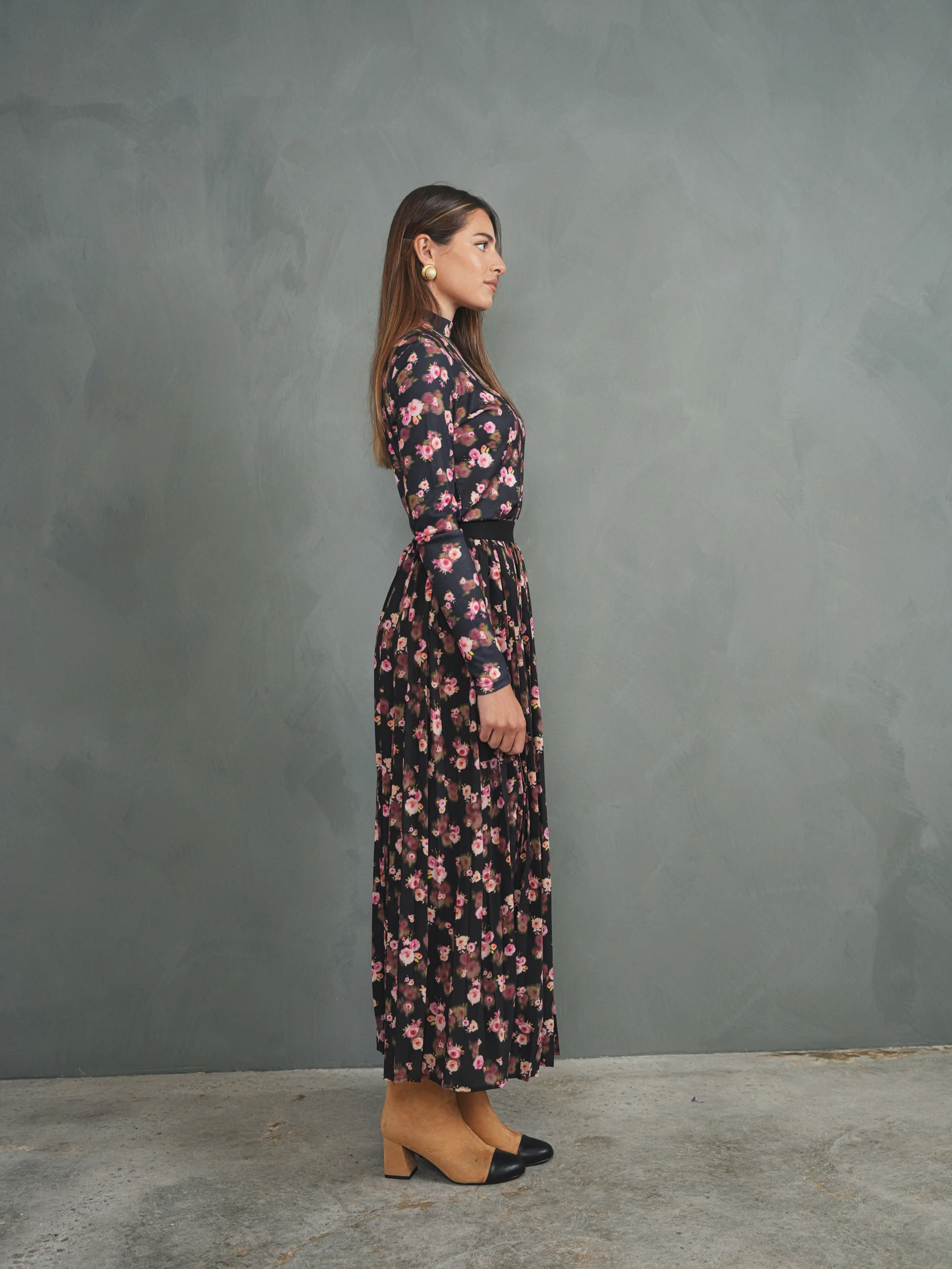 Mock Neck Print Top - Image 6