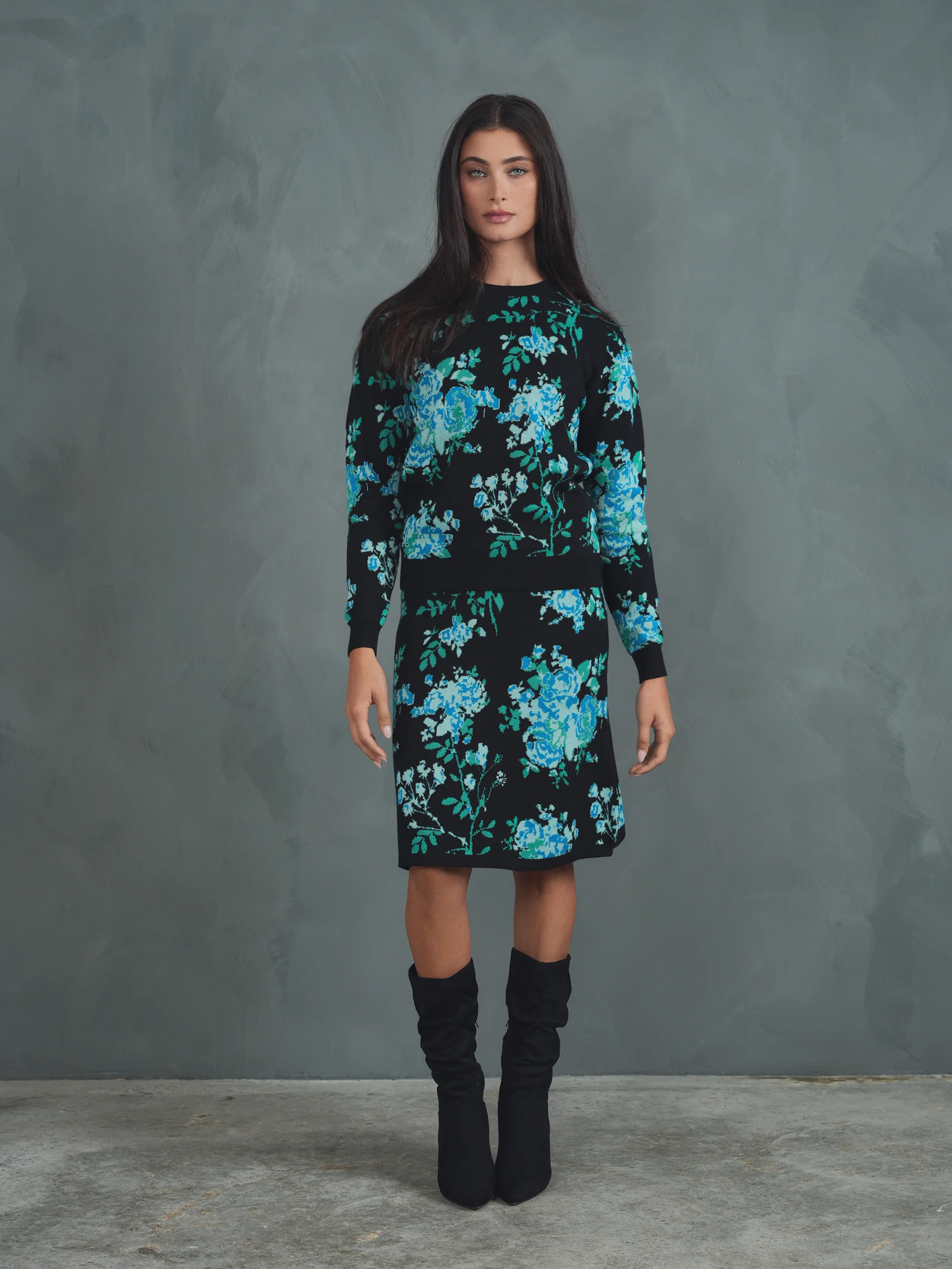 Jacquard Knit Sweater - Image 2