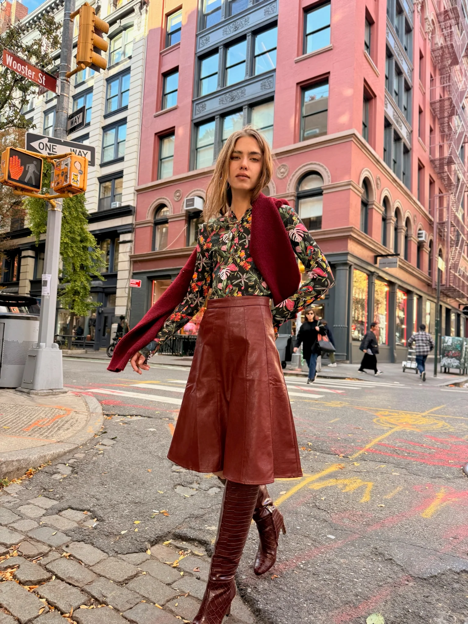 Mock Neck Print Sweater - Image 13