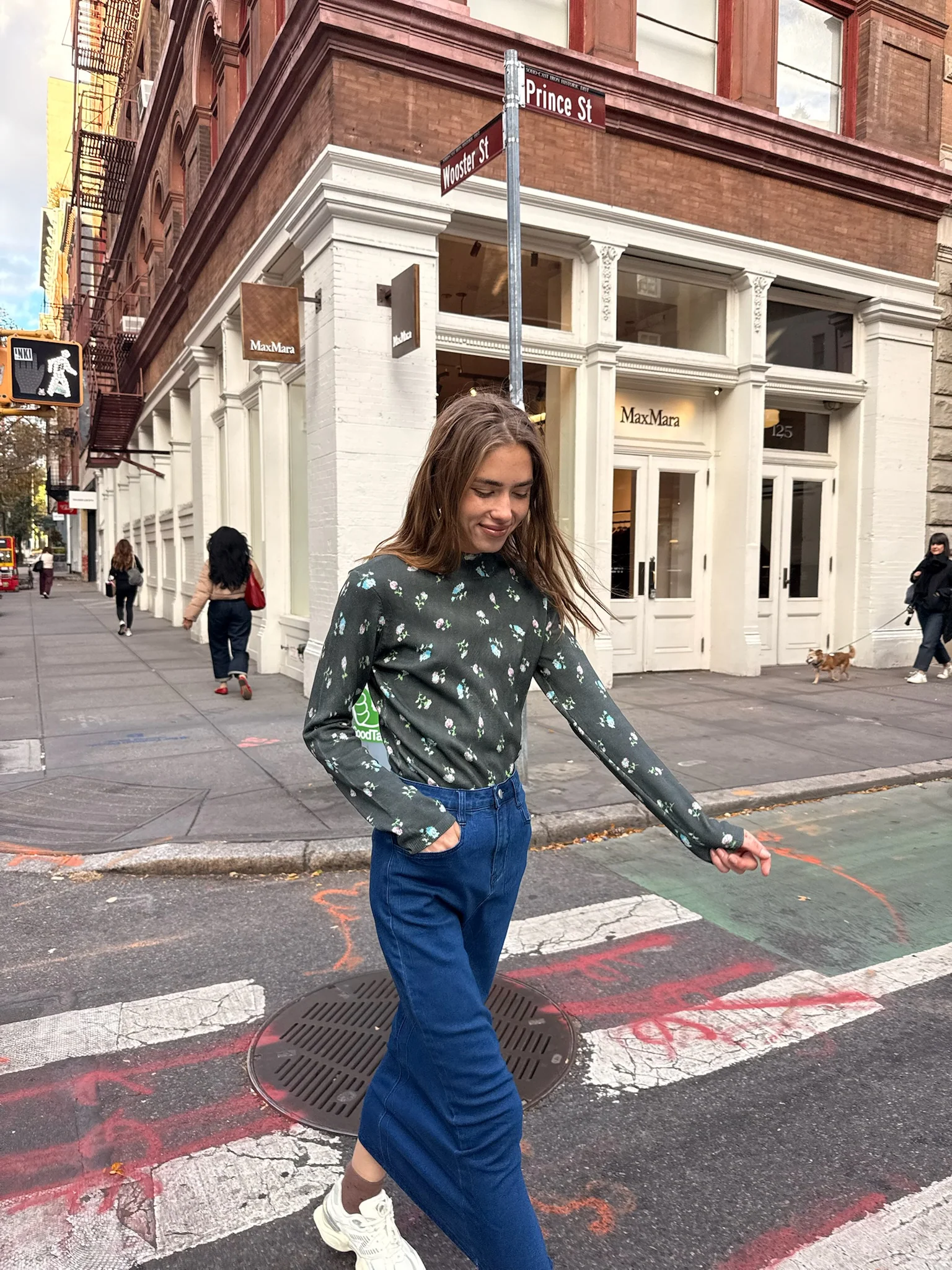 Mock Neck Print Sweater - Image 2