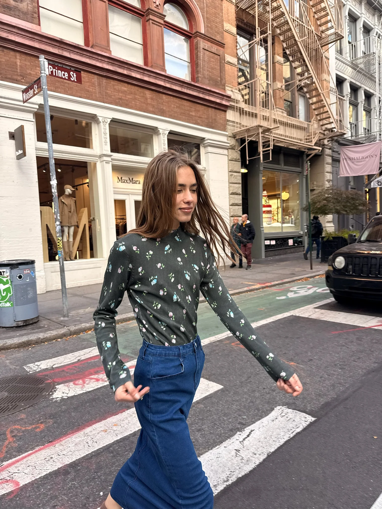Mock Neck Print Sweater - Image 25