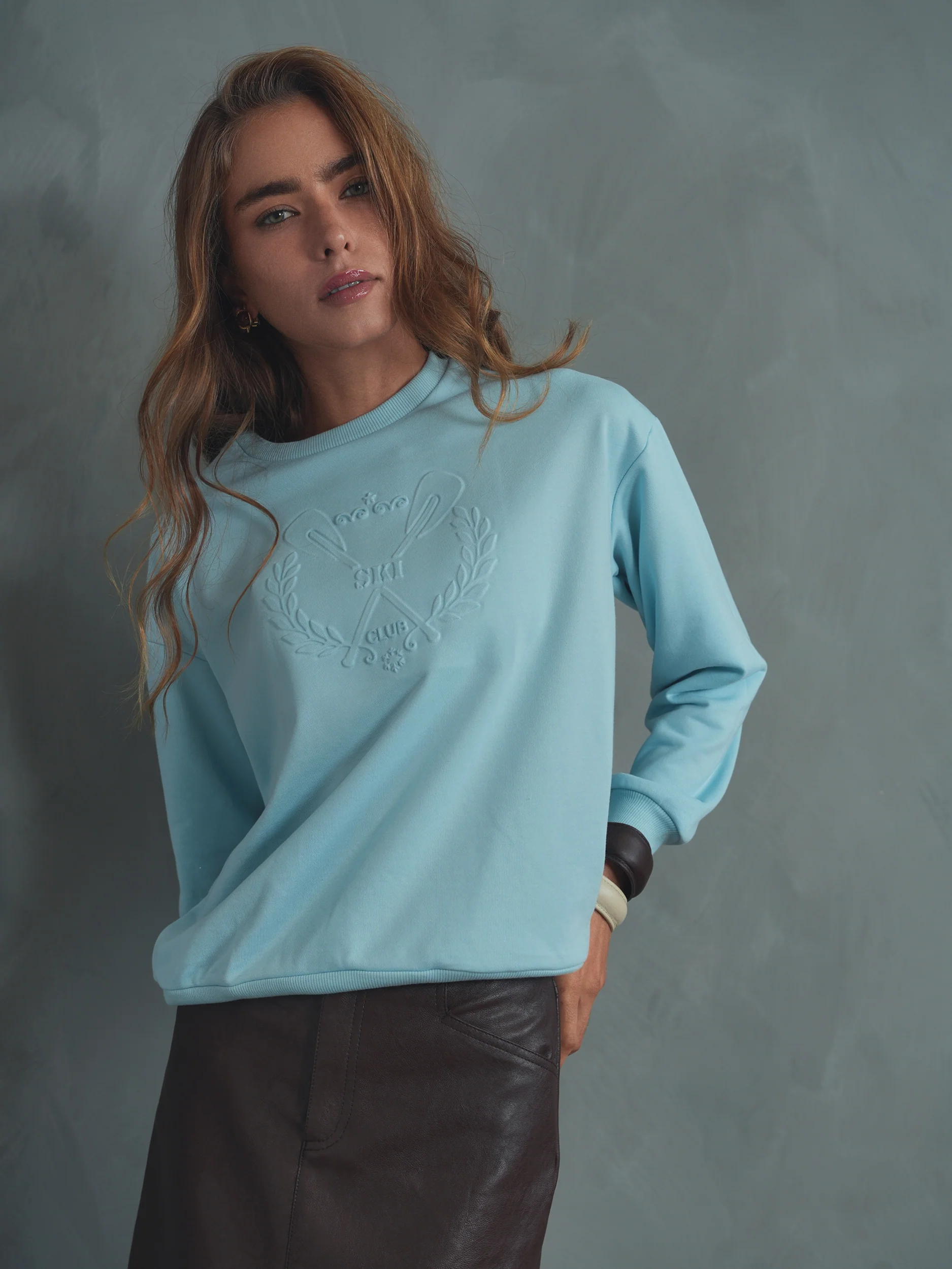 Ski Embossed Sweatshirt - Image 5