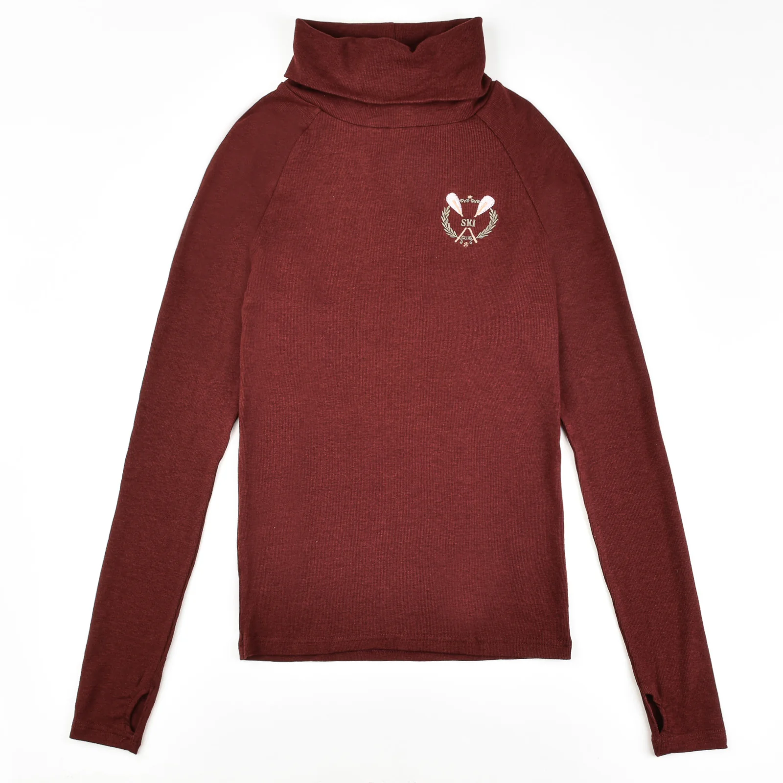 Ski Cowl Neck Rib Tee - Image 10