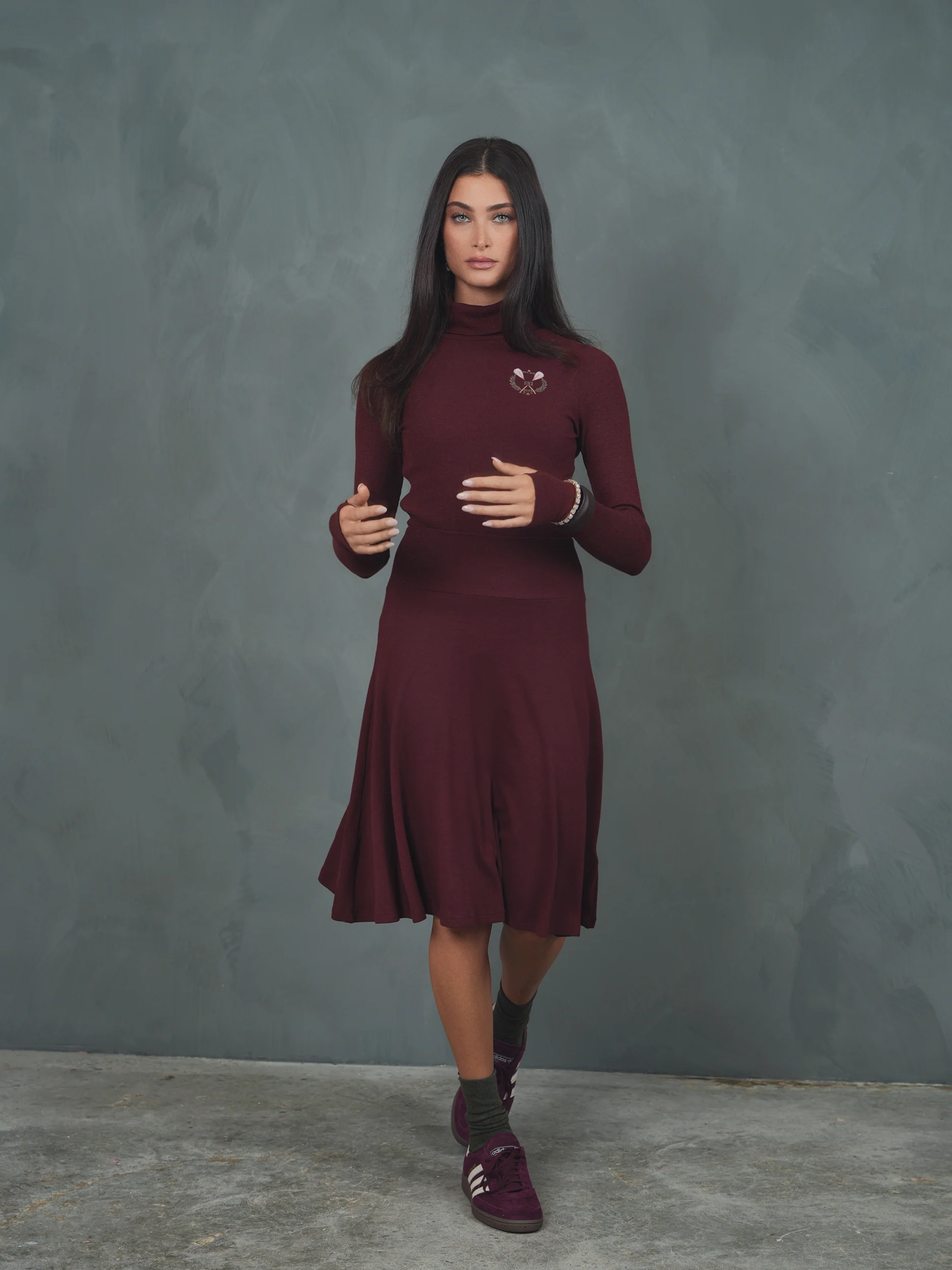 Ski Cowl Neck Rib Tee - Image 8