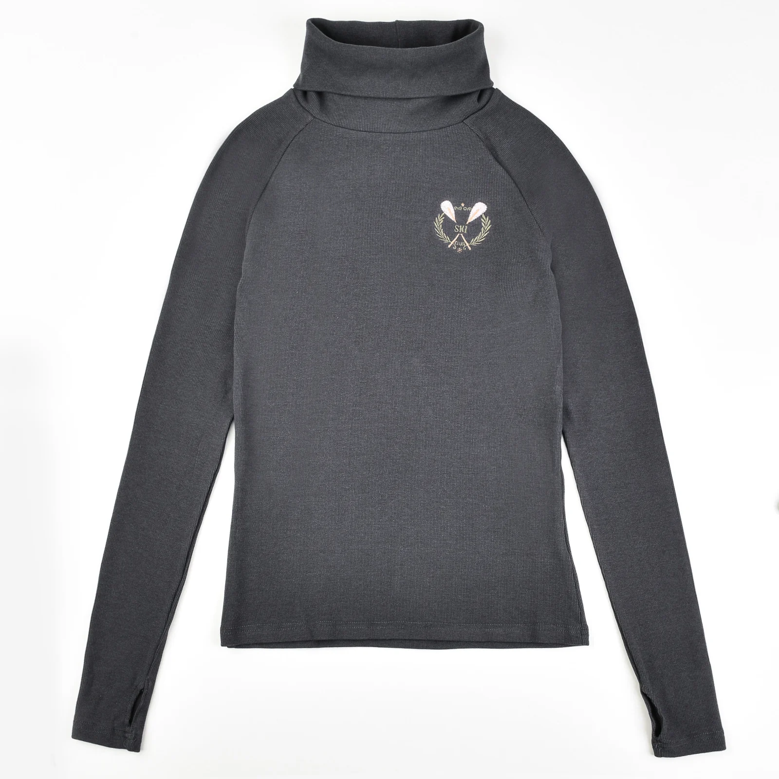 Ski Cowl Neck Rib Tee - Image 9