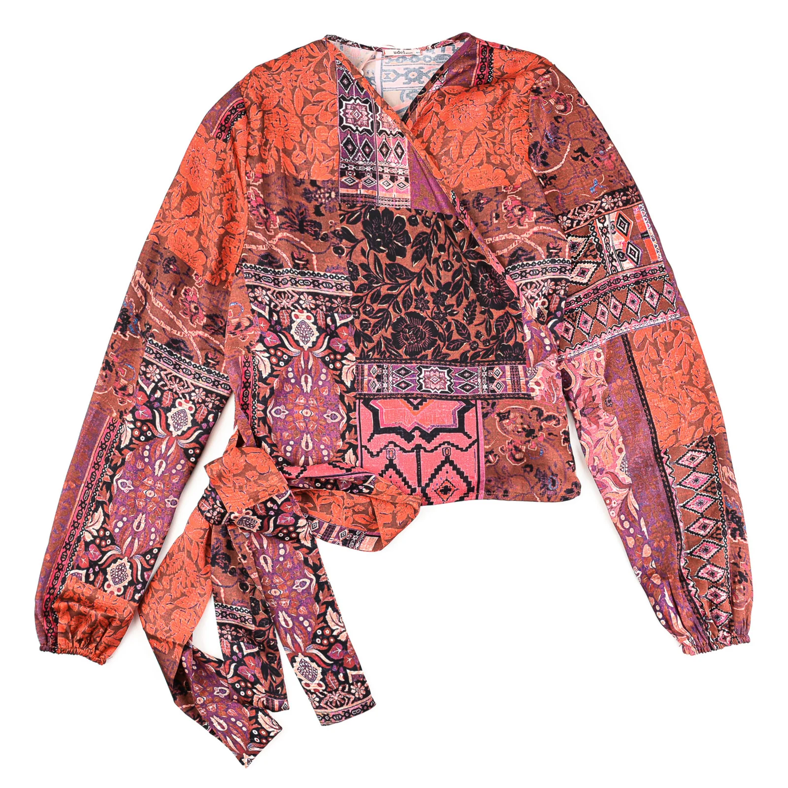 Satin Wrap Top - Image 14