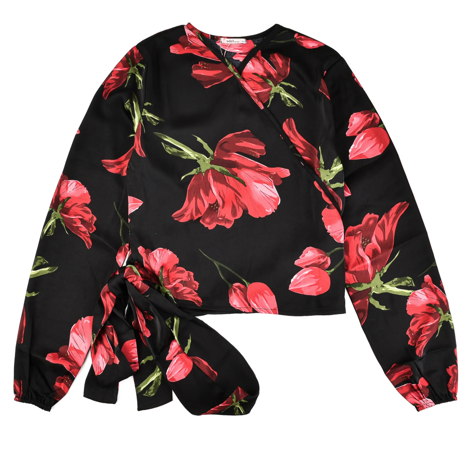 Satin Wrap Top - Image 18