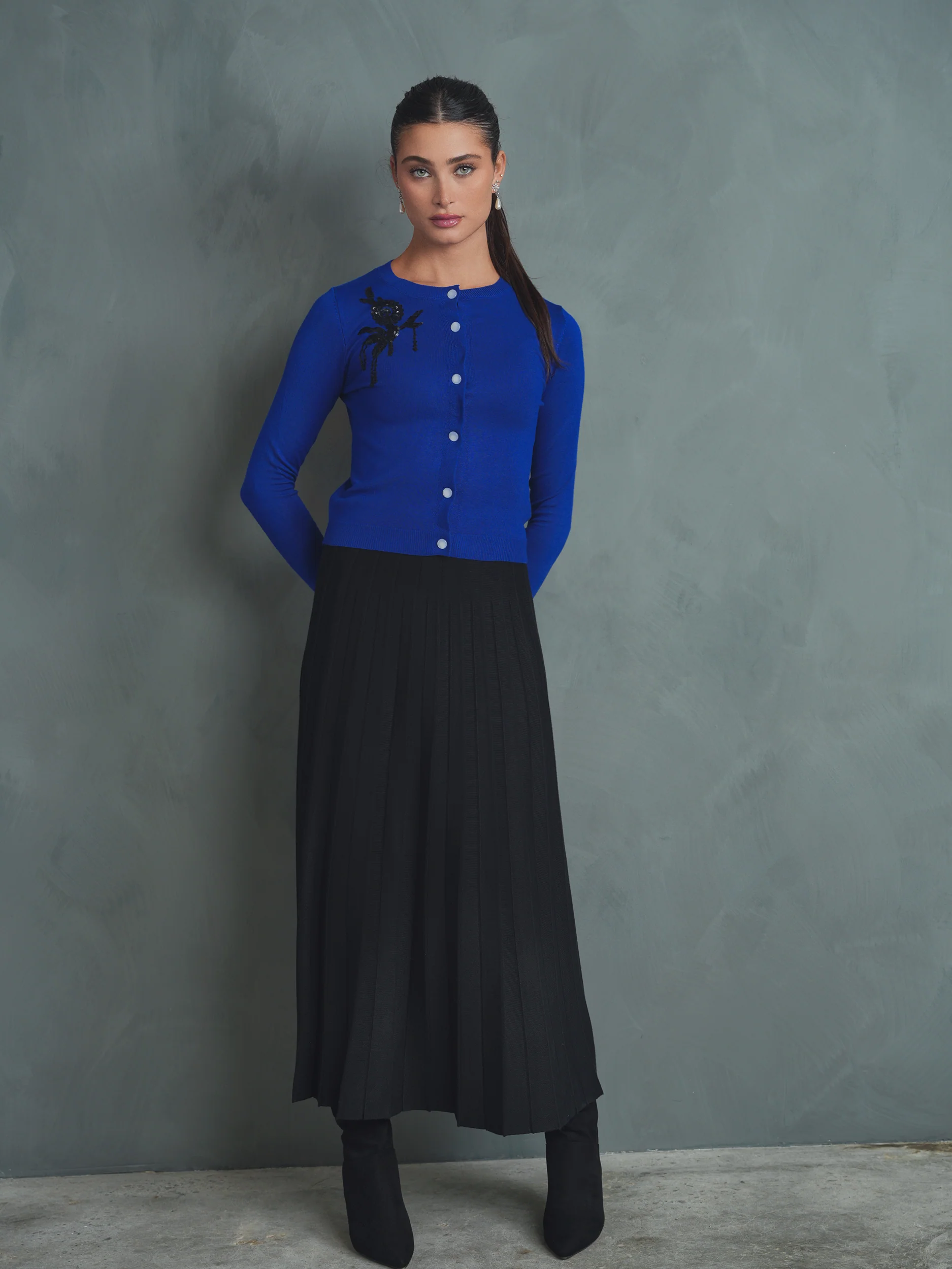 Applique Knit Cardigan - Image 4