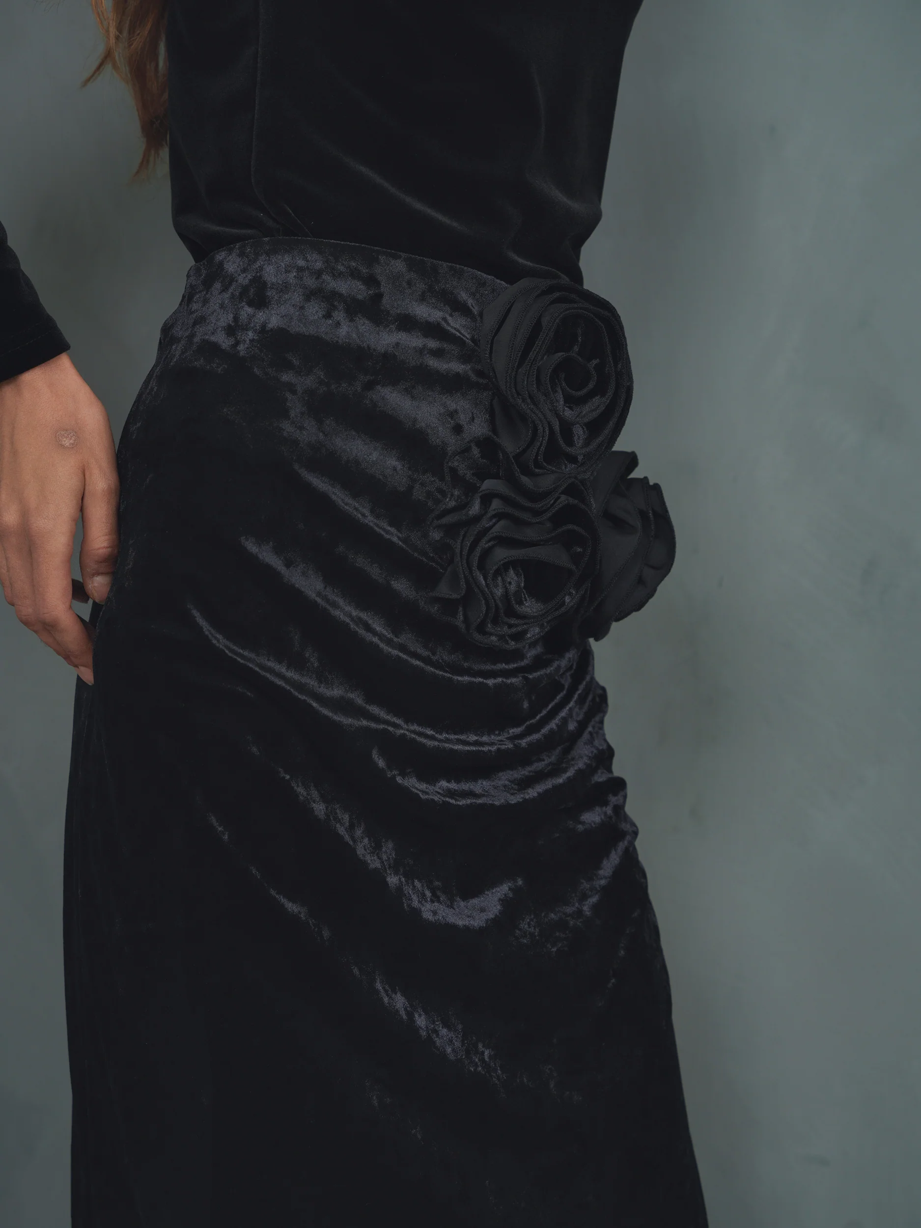 Rossette Velour Skirt - Image 11