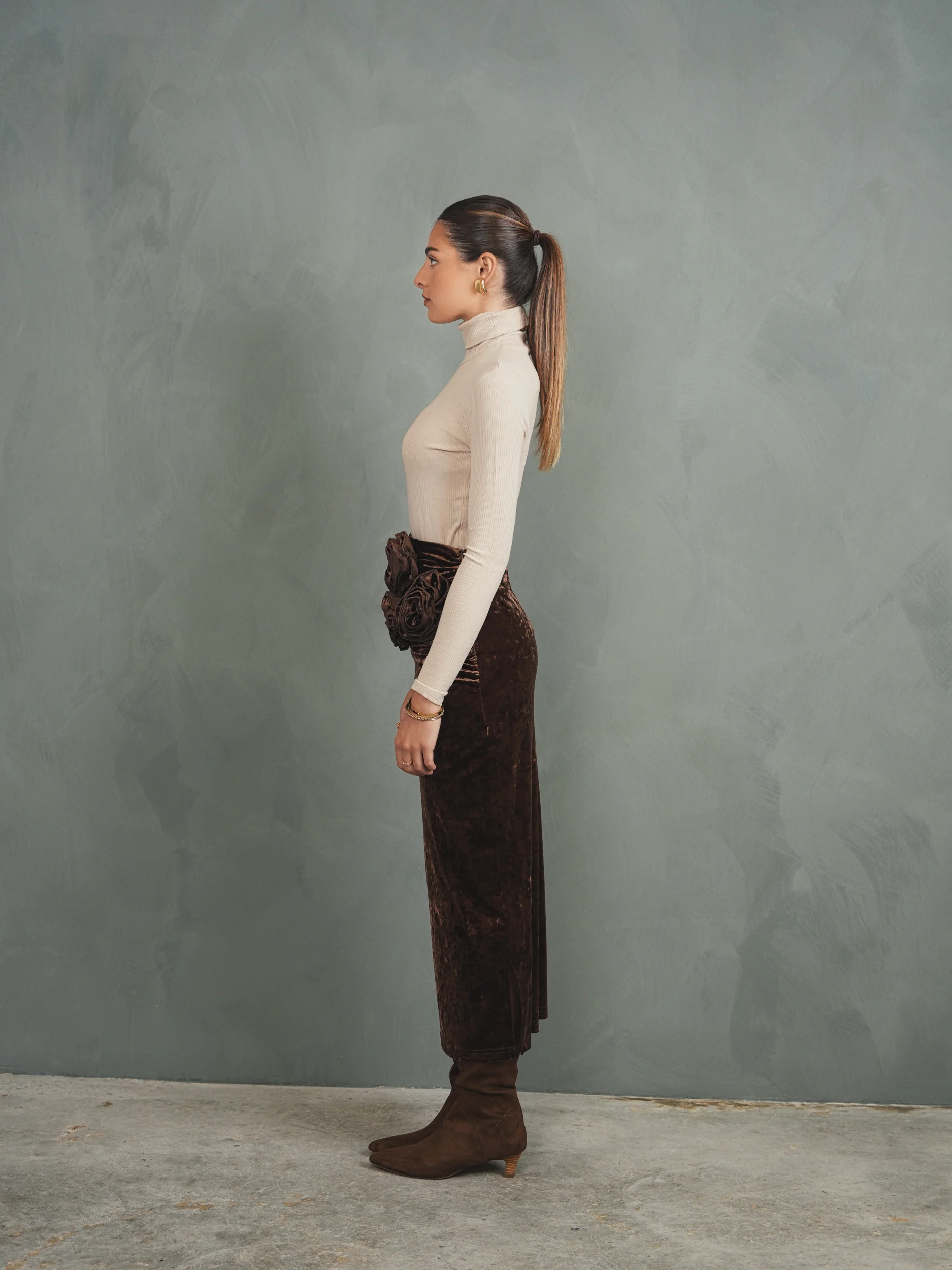 Rossette Velour Skirt - Image 23
